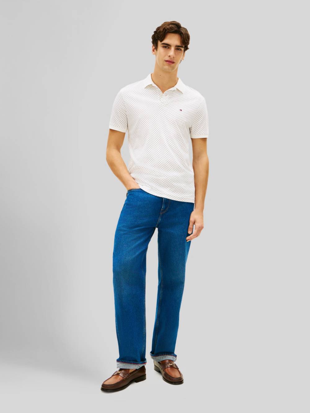 detail Tommy Hilfiger pánské polo tričko