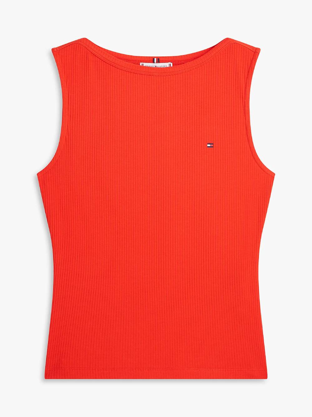 detail Tommy Hilfiger dámské červené tílko