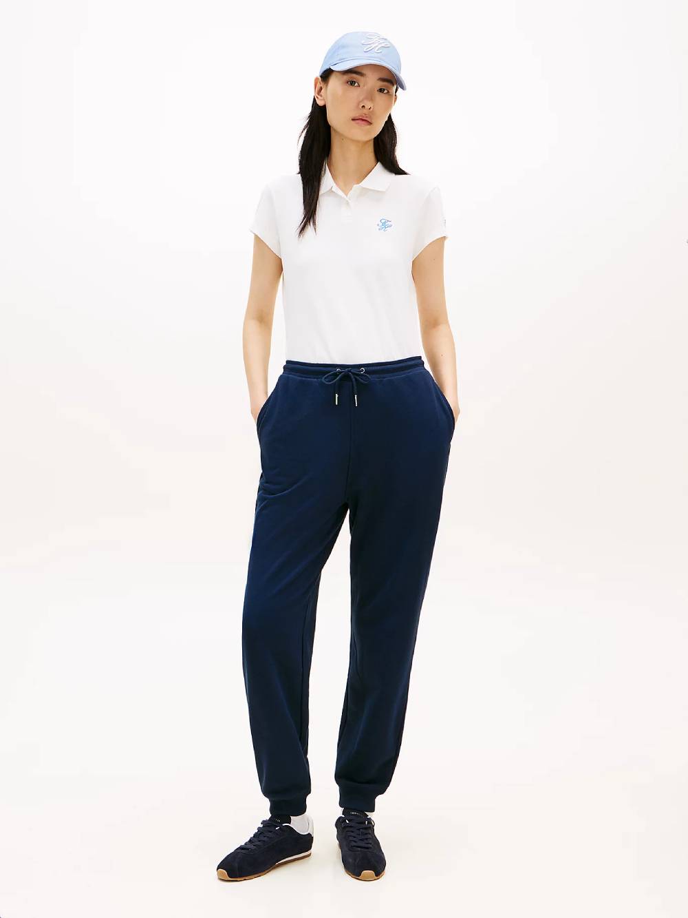 detail Tommy Hilfiger dámská bílé polo třičko
