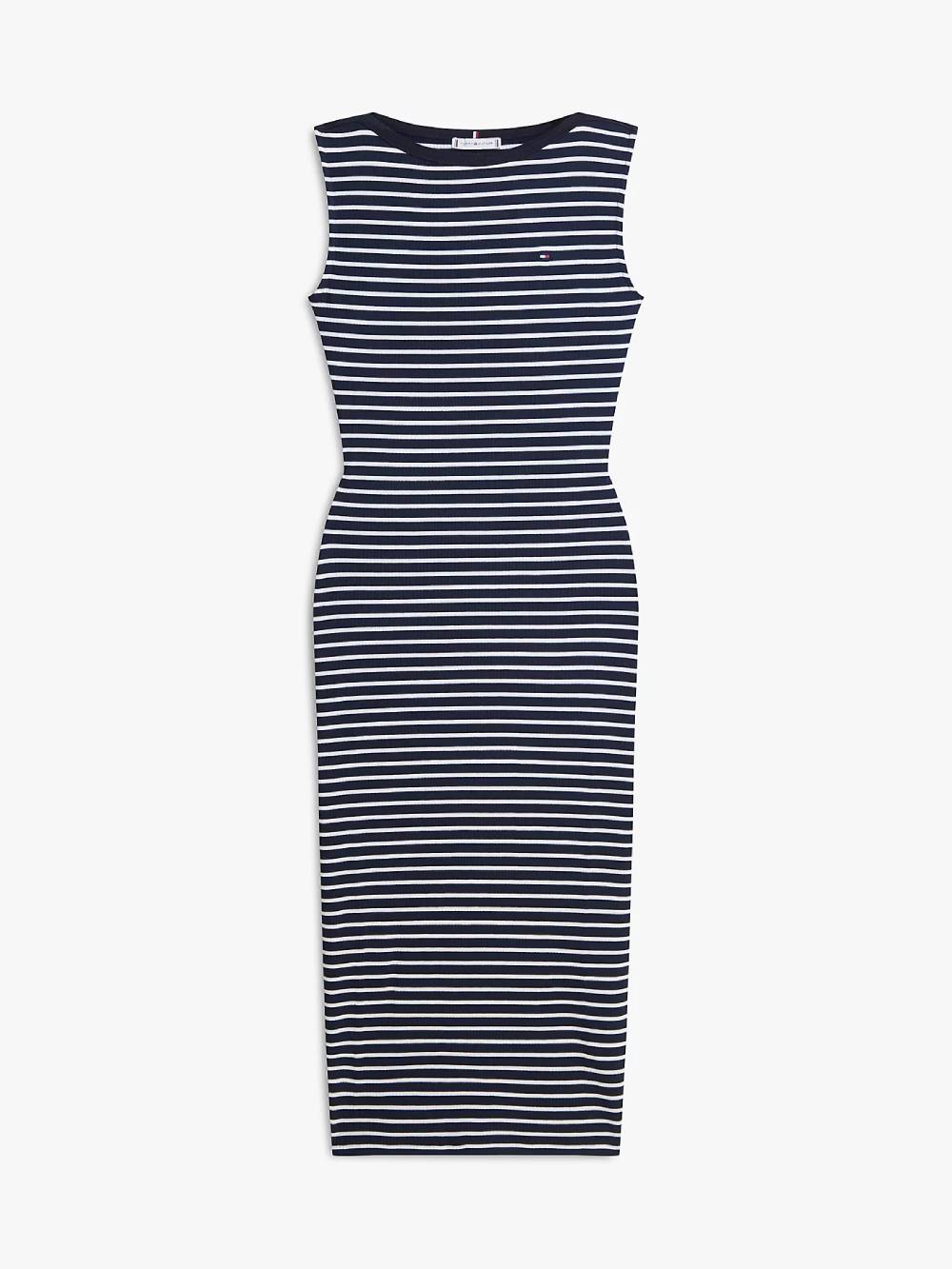 detail Tommy Hilfiger dámské pruhované šaty