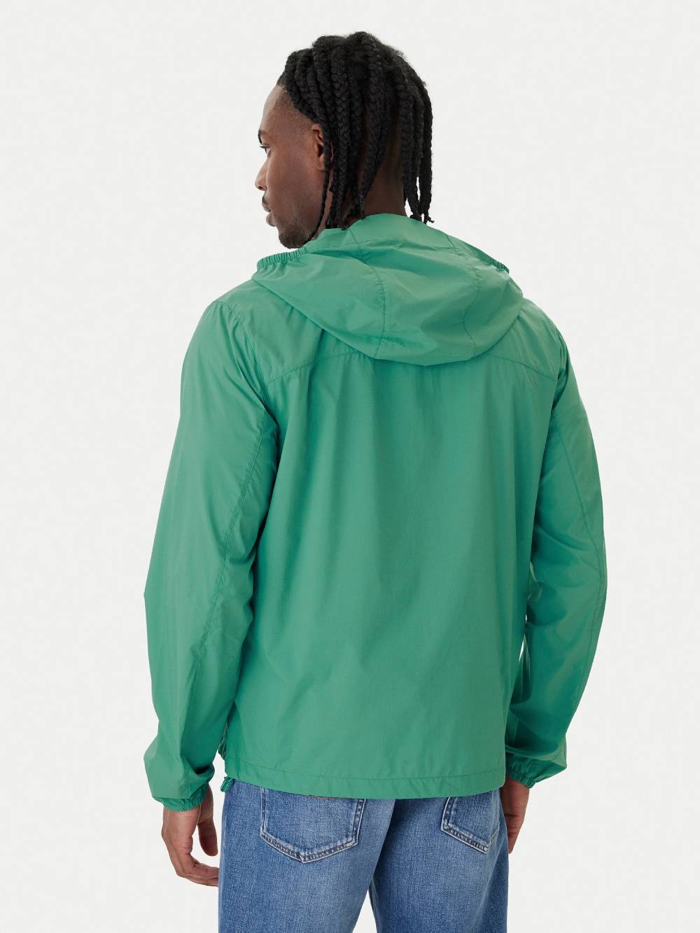 detail Tommy Jeans pánská zelená přechodová bunda