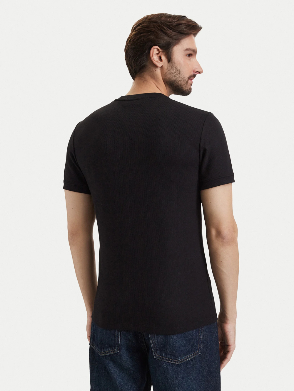 detail Calvin Klein pánské černé tričko