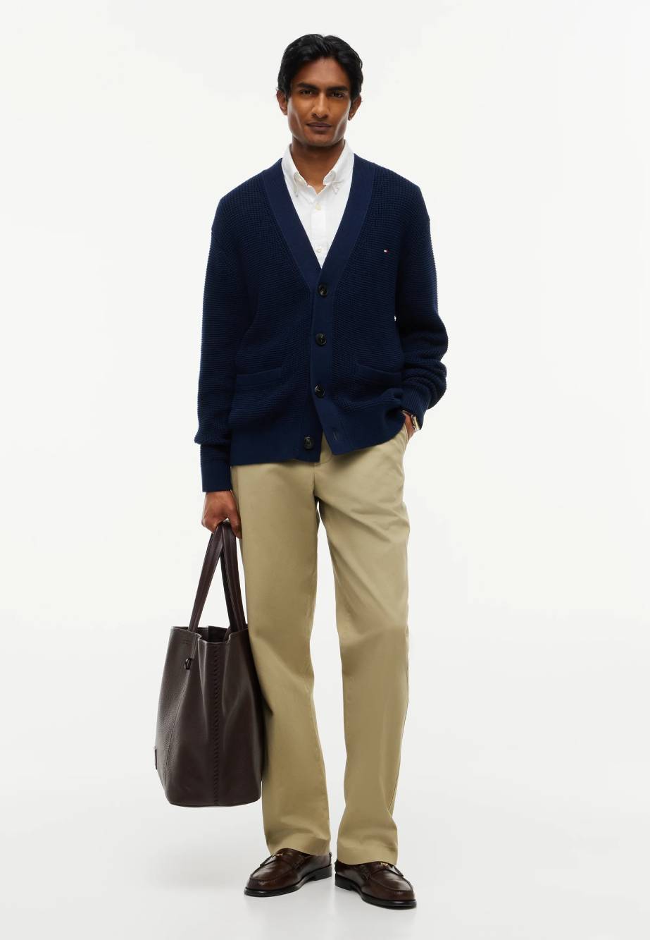 detail Tommy Hilfiger pánský pletený svetr