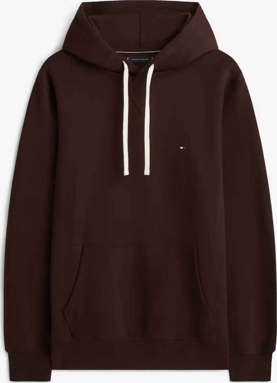 detail Tommy Hilfiger pánská hnědá mikina