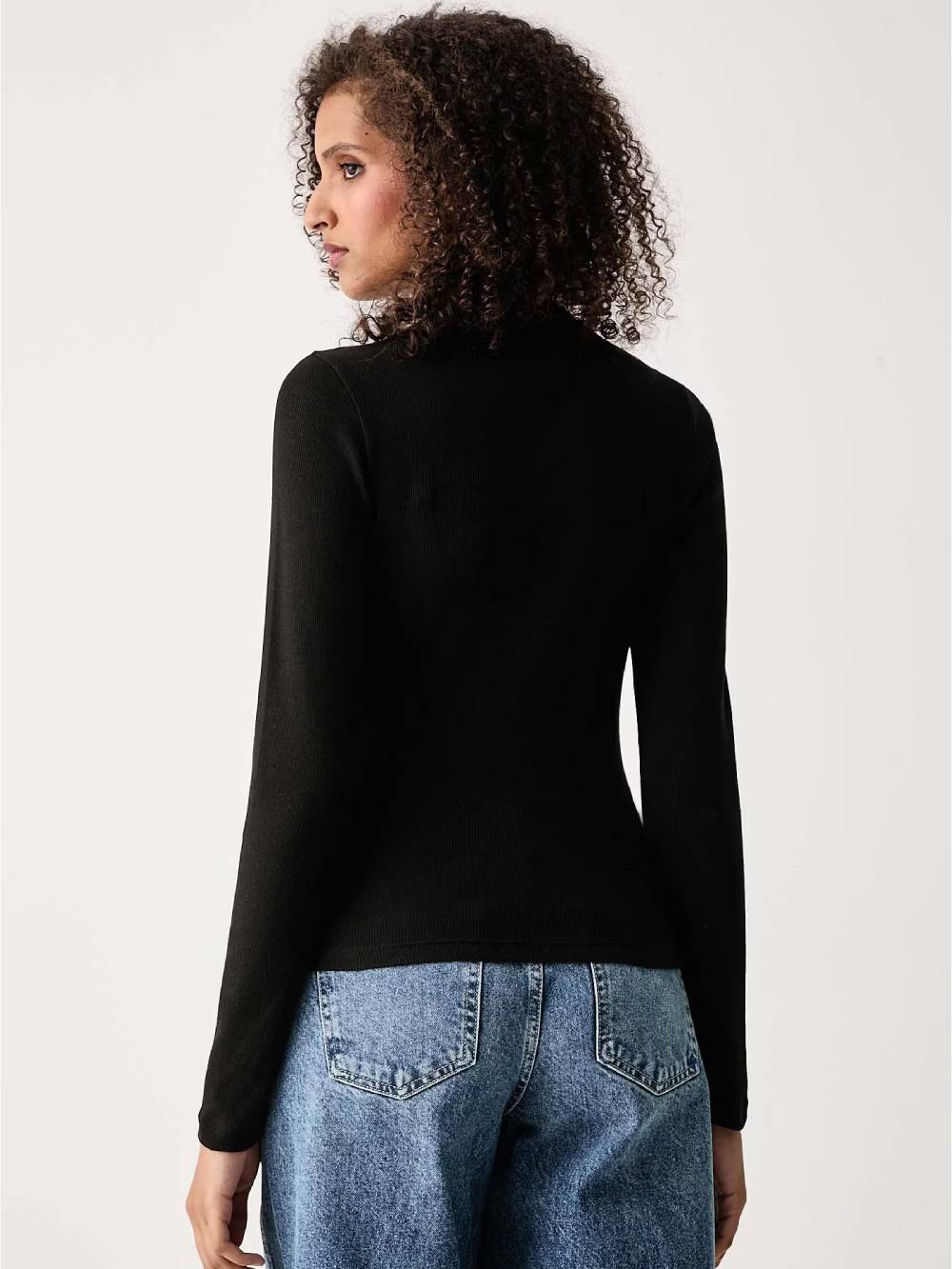 detail Tommy Jeans dámské černé tričko