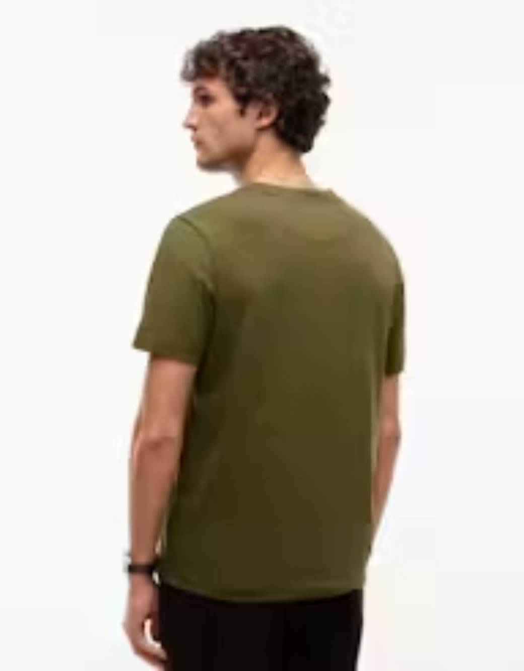 detail Tommy Hilfiger pánské khaki tričko