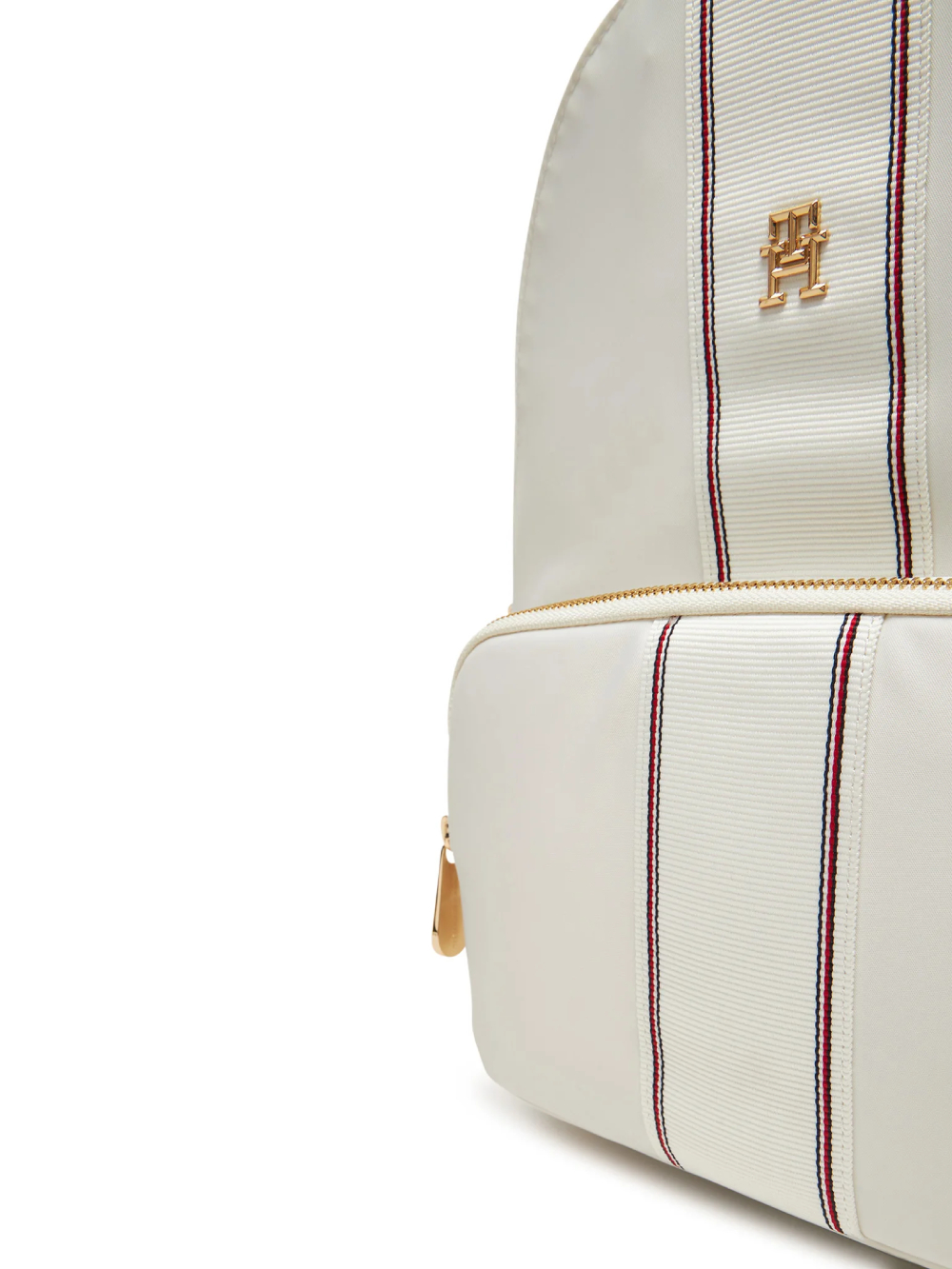 detail Tommy Hilfiger dámský krémový batoh