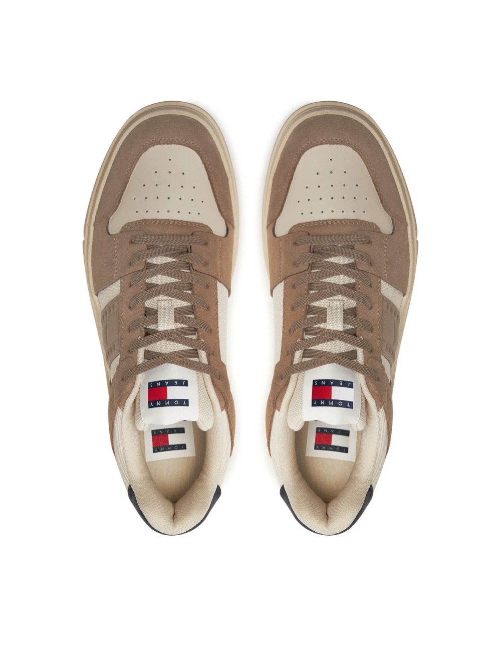 detail Tommy Jeans pánské krémovo hnědé tenisky