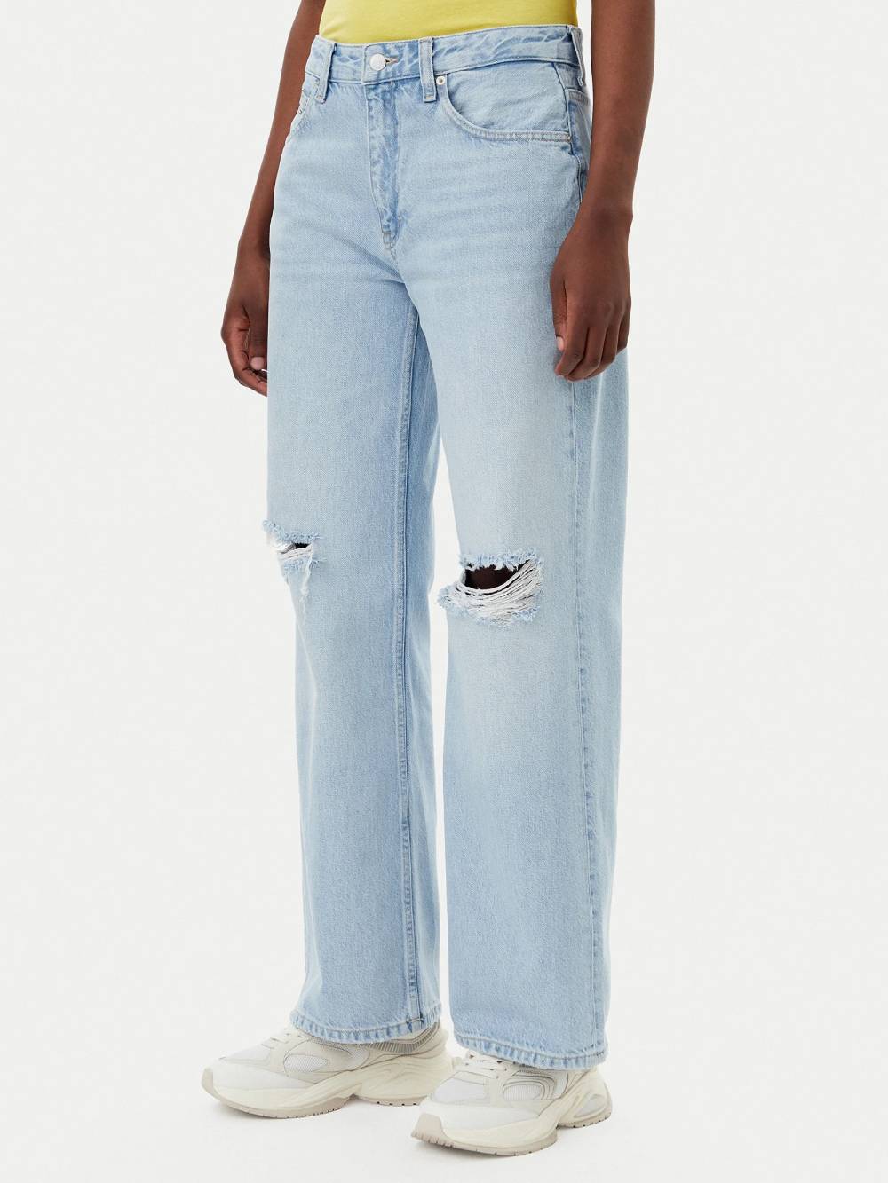 detail Tommy Jeans dámské modré džíny