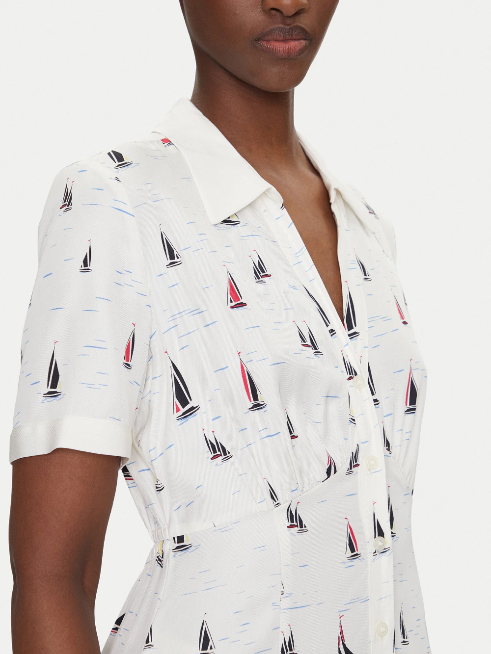 detail Tommy Hilfiger dámské vzorované šaty