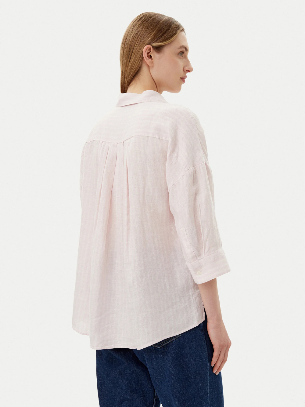 detail Tommy Hilfiger dámská růžová košile