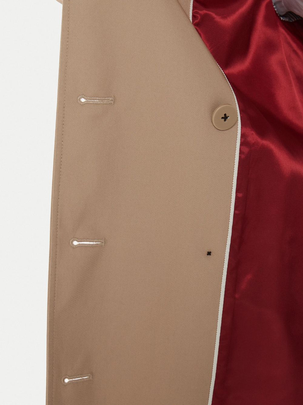 detail Tommy Hilfiger dámský béžový kabát