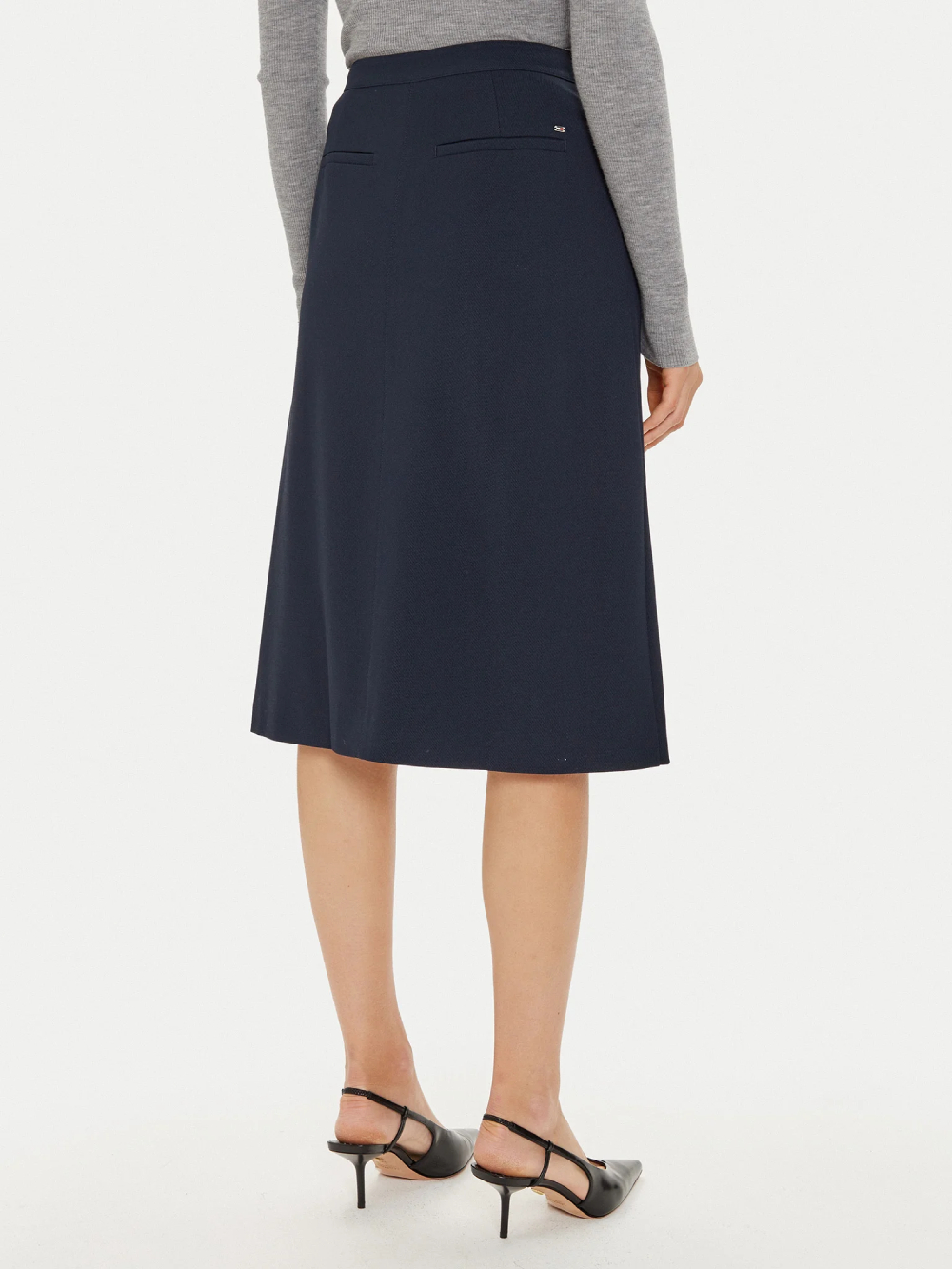 detail Tommy Hilfiger dámská modrá sukně