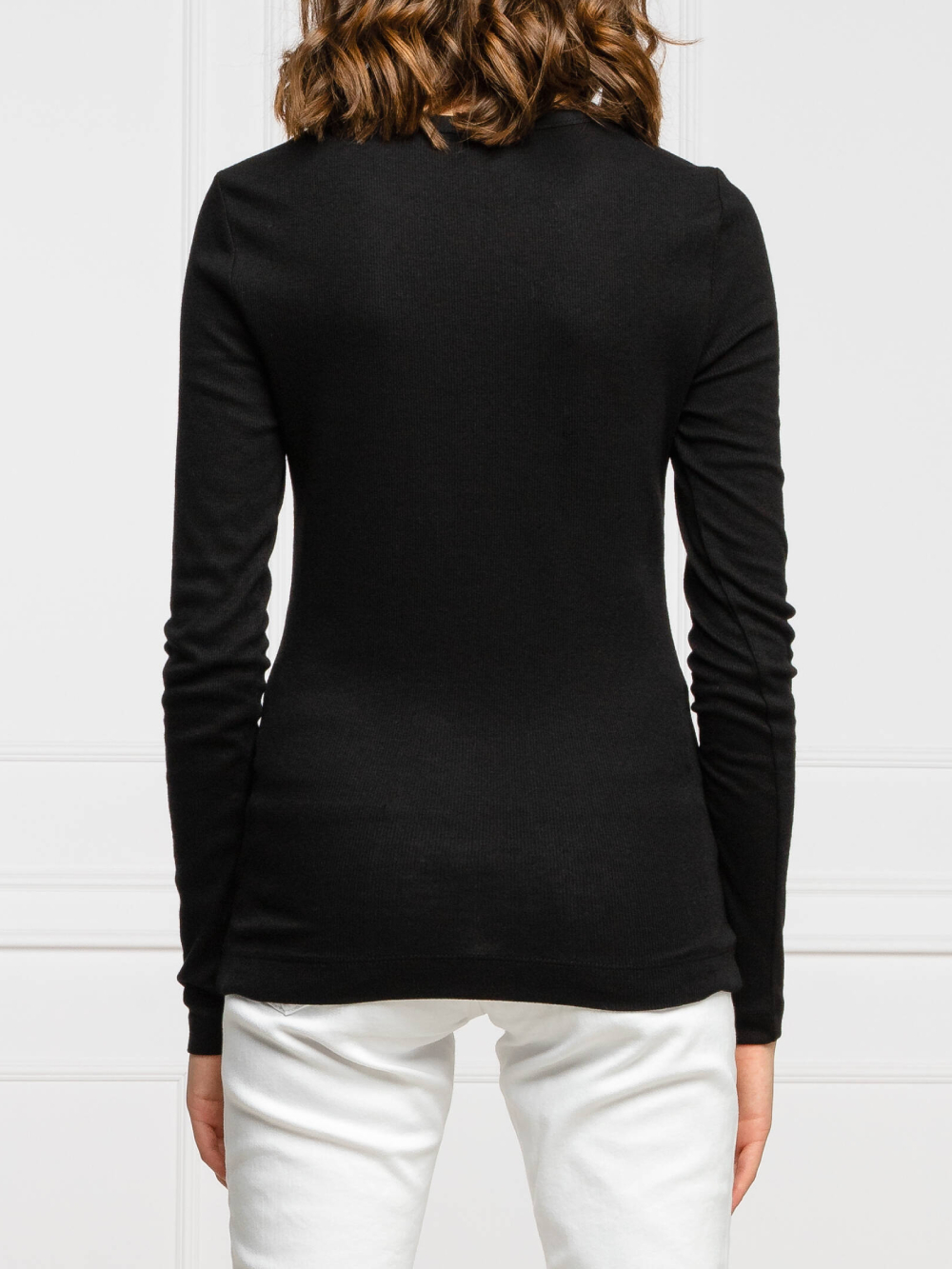 detail Tommy Hilfiger dámské černé tričko