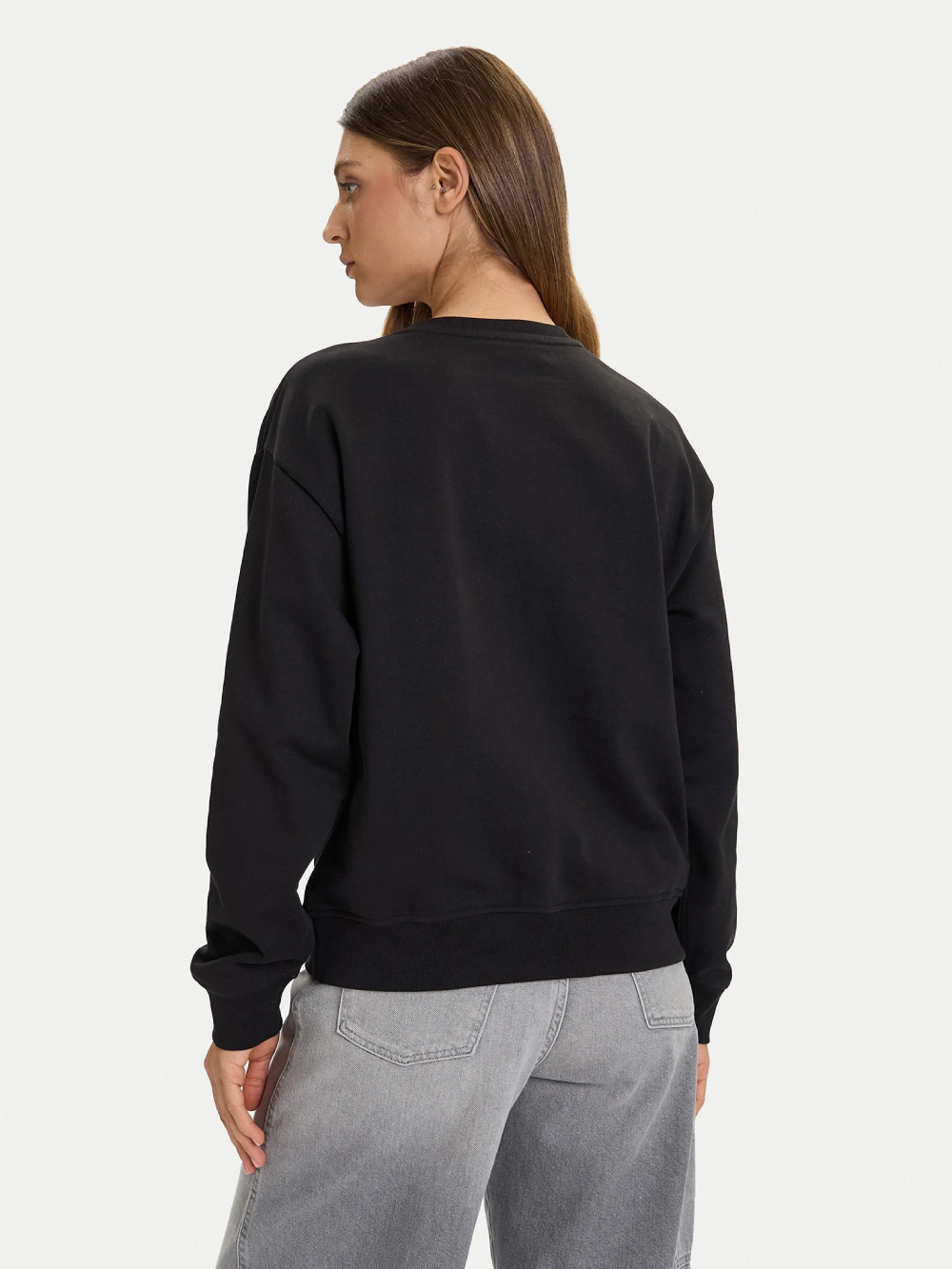 detail Calvin Klein dámská černá mikina