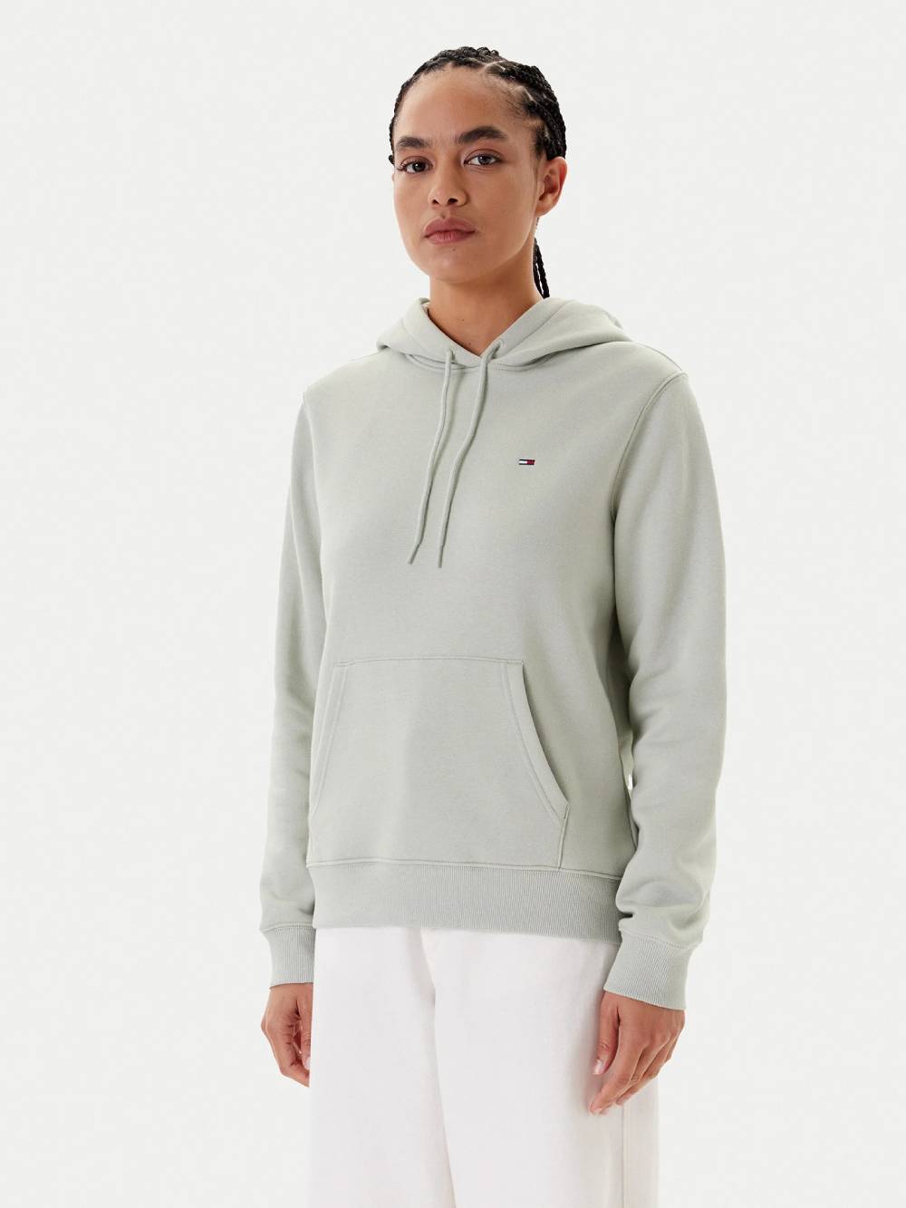 detail Tommy Jeans dámská zelená mikina