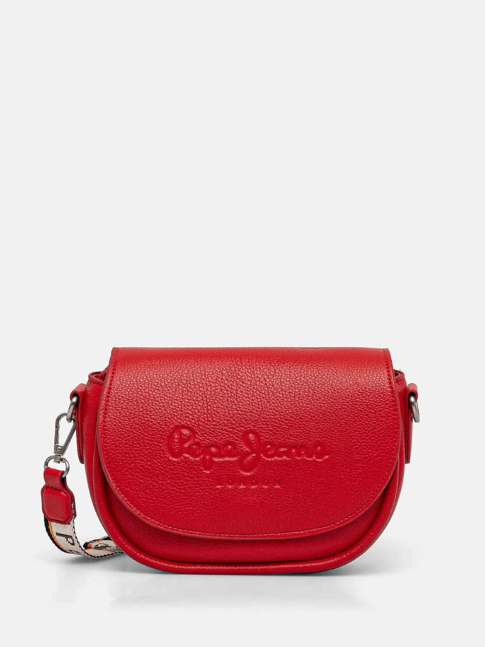 detail Pepe Jeans dámská červená kabelka