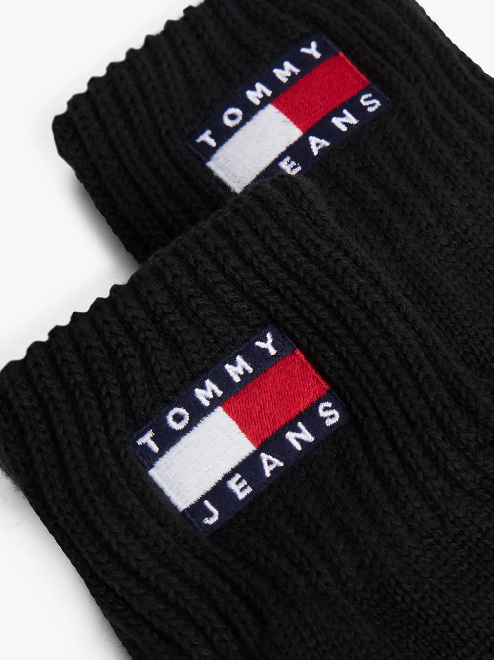 detail Tommy Jeans dámské černé rukavice
