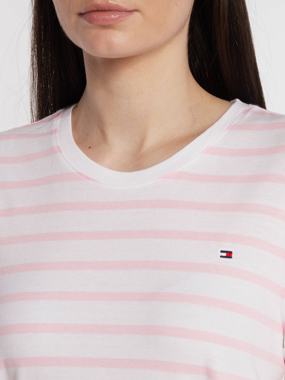 detail Tommy Hilfiger dámské pruhované šaty