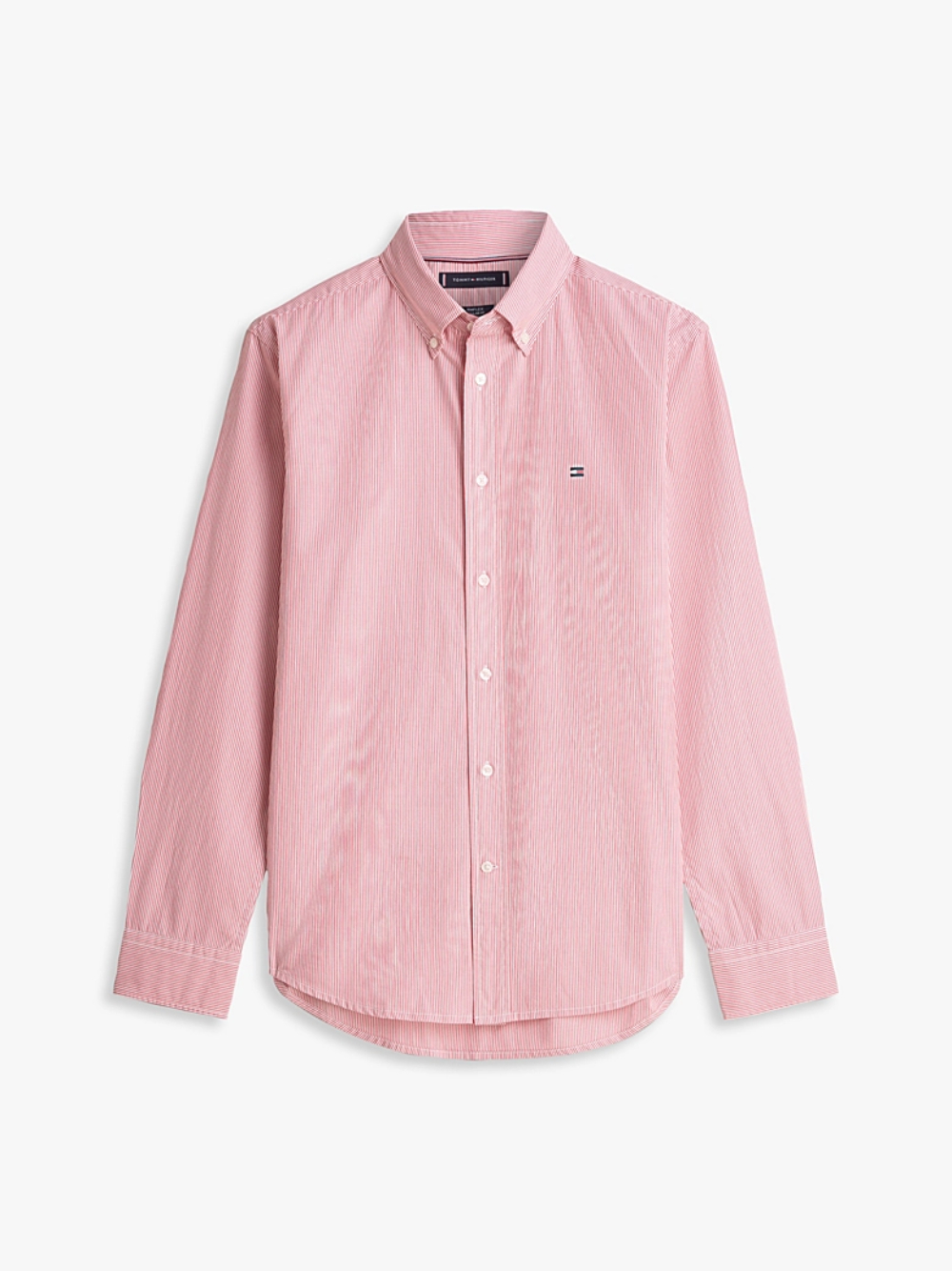 detail Tommy Hilfiger pánská růžová košile