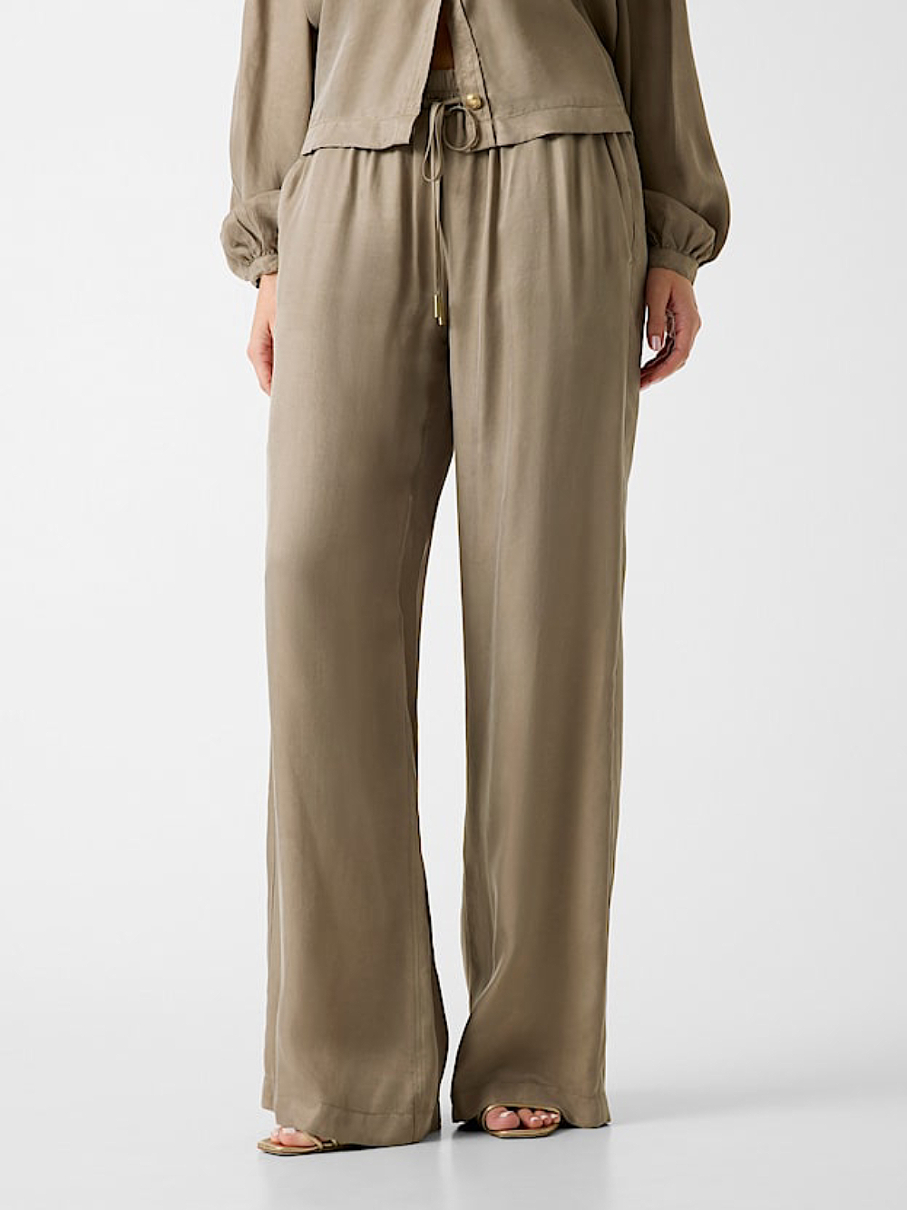 detail Guess dámské khaki kalhoty