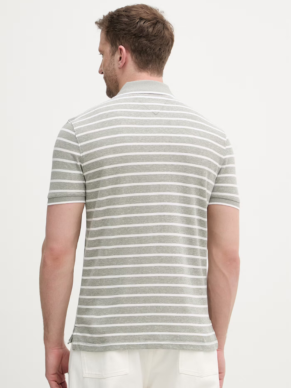 detail Tommy Hilfiger pánské pruhované polo tričko