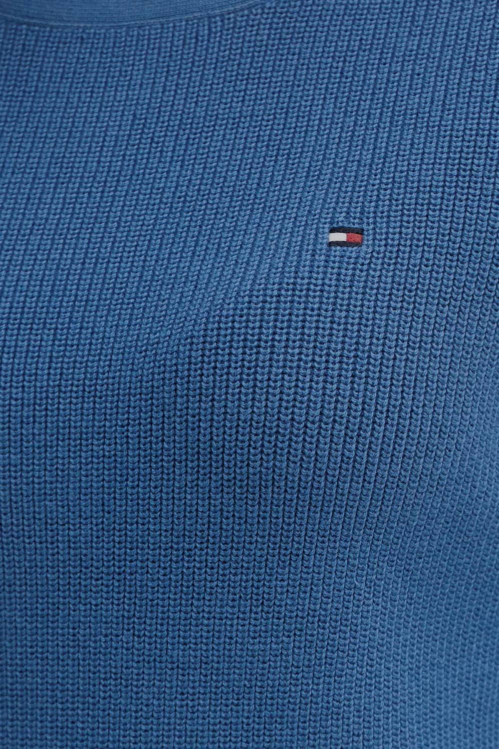 detail Tommy Hilfiger dámský modrý svetr