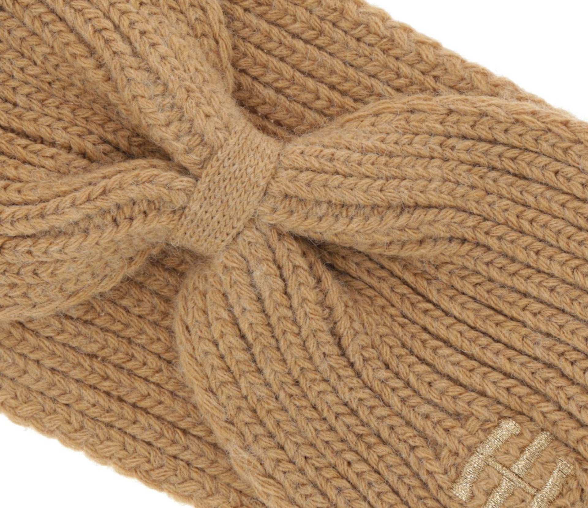 detail Tommy Hilfiger dámská hnědá čelenka Elevated