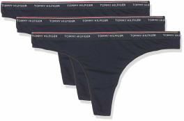 náhled Tommy Hilfiger tmavě modré tanga 3pack