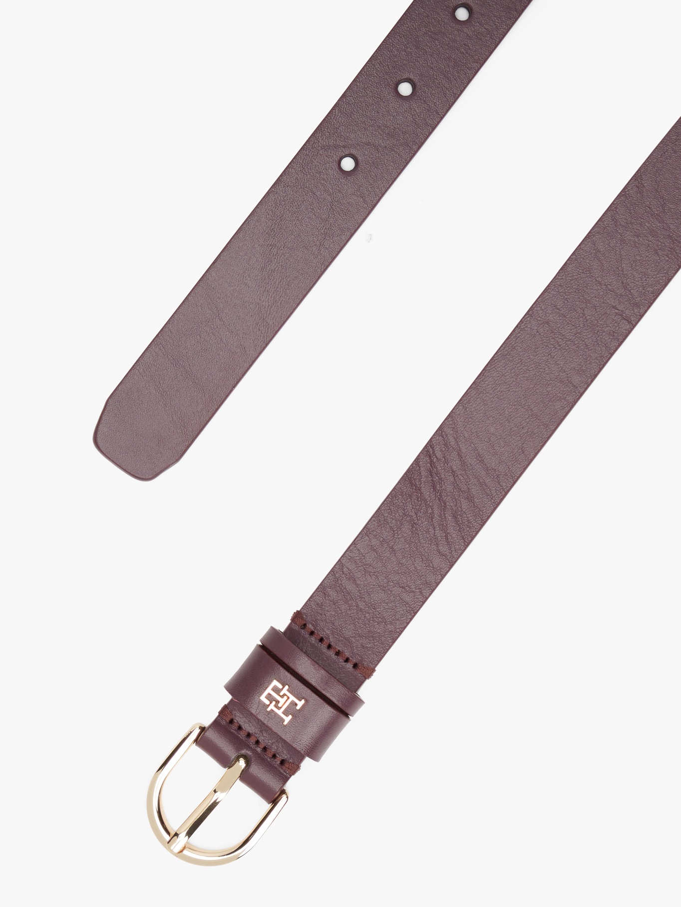 detail Tommy Hilfiger dámský hnědý pásek