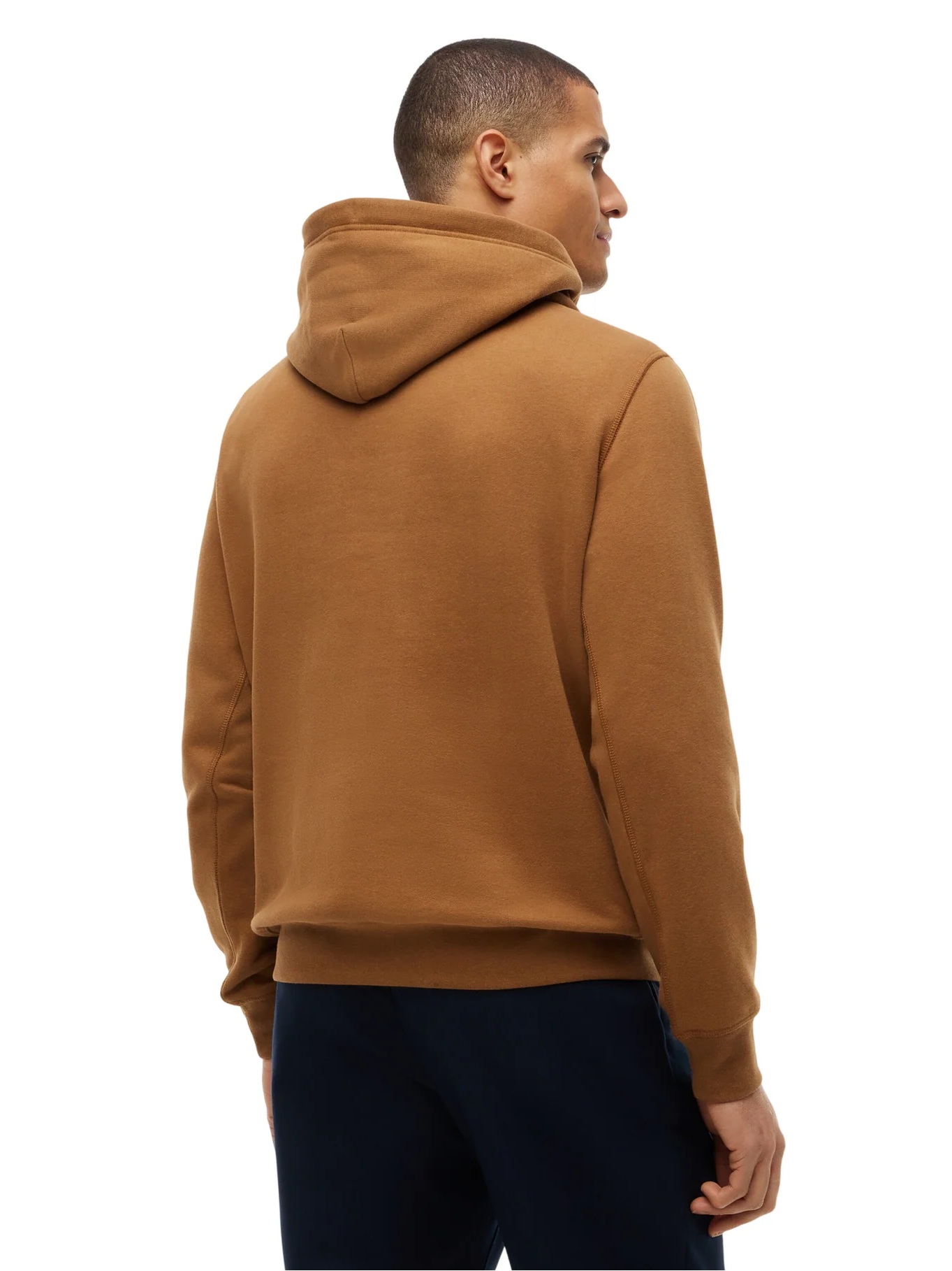 detail Tommy Hilfiger pánská hnědá mikina