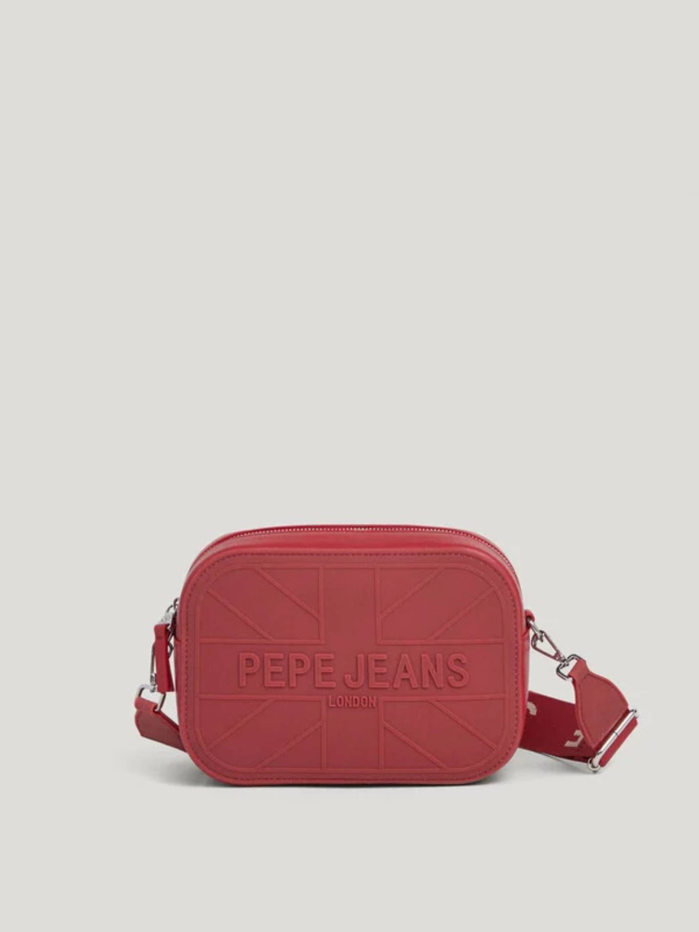 detail Pepe Jeans dámská červená kabelka