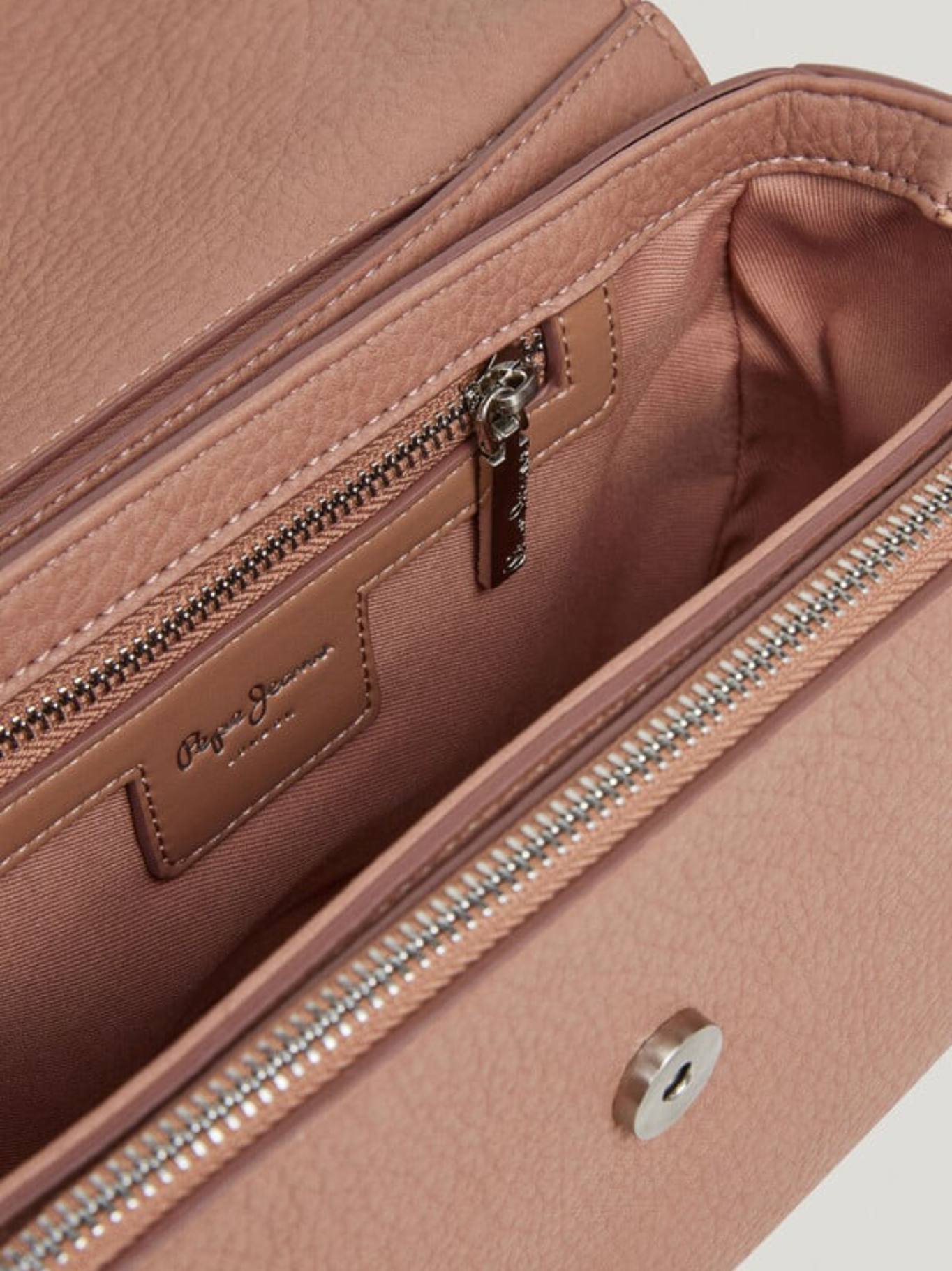 detail Pepe Jeans dámská světle hnědá kabelka