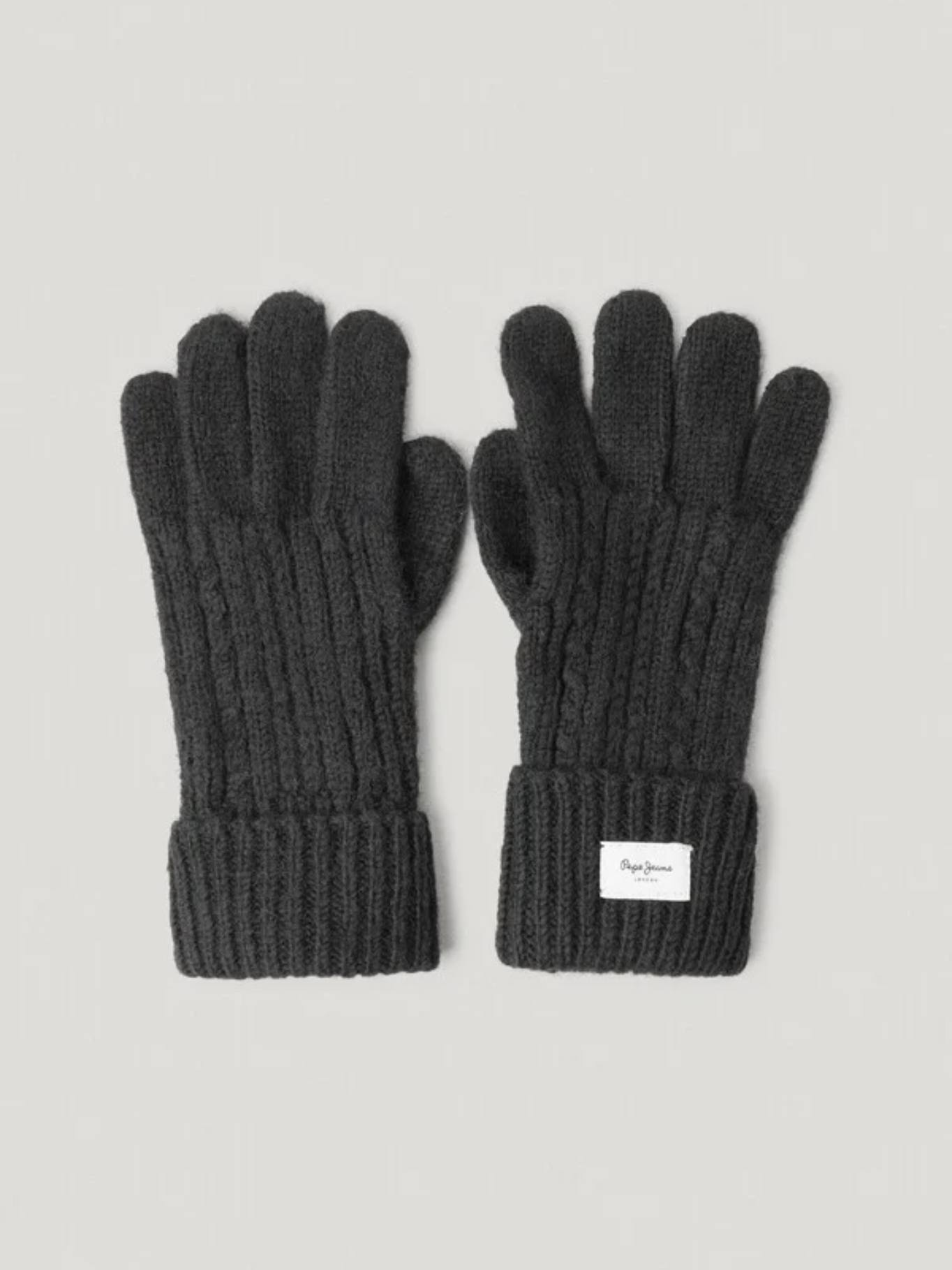 detail Pepe Jeans dámské černé rukavice