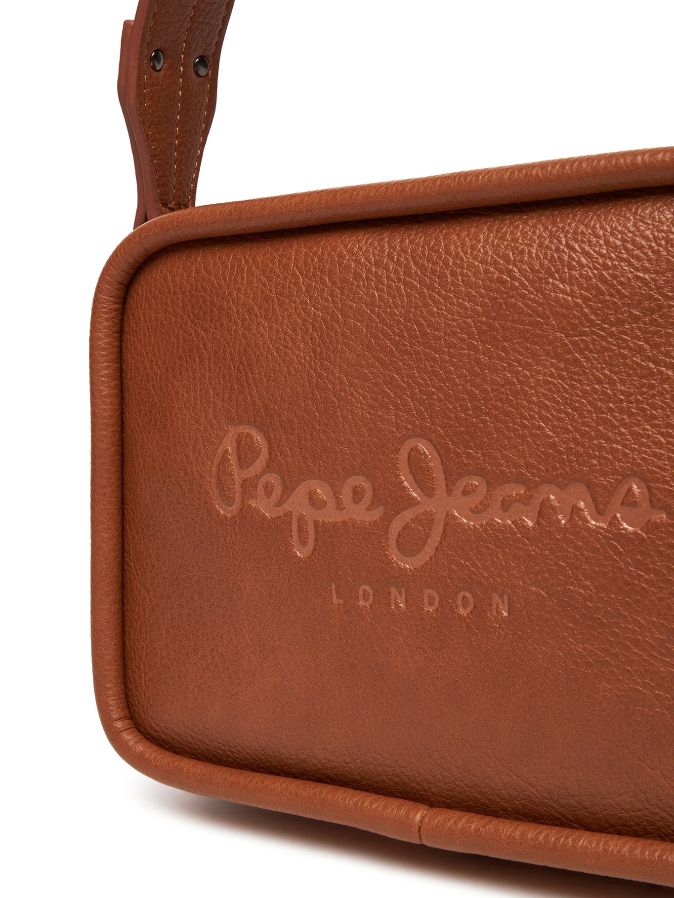 detail Pepe Jeans dámská hnědá kabelka