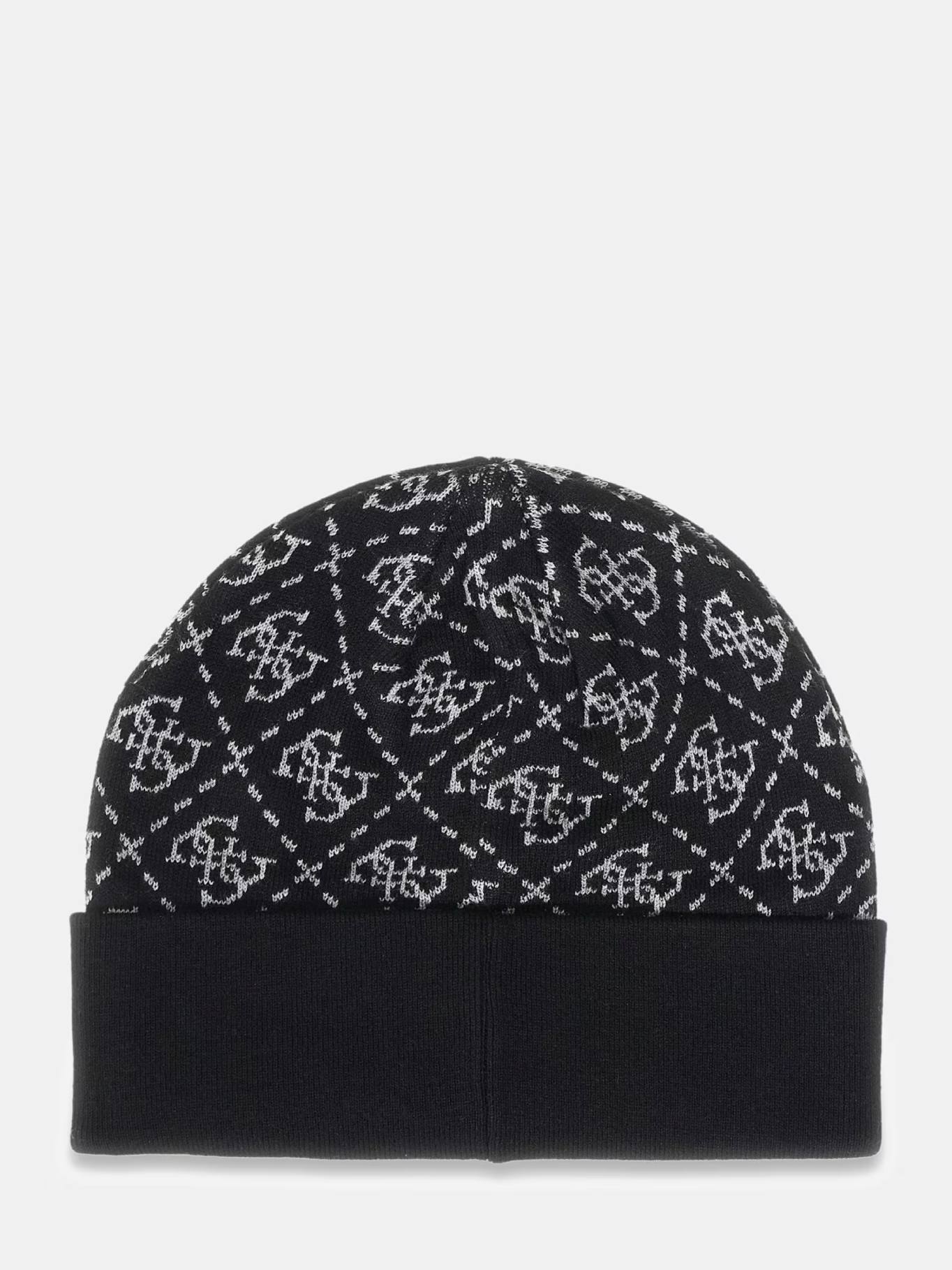 detail Guess pánská černá čepice