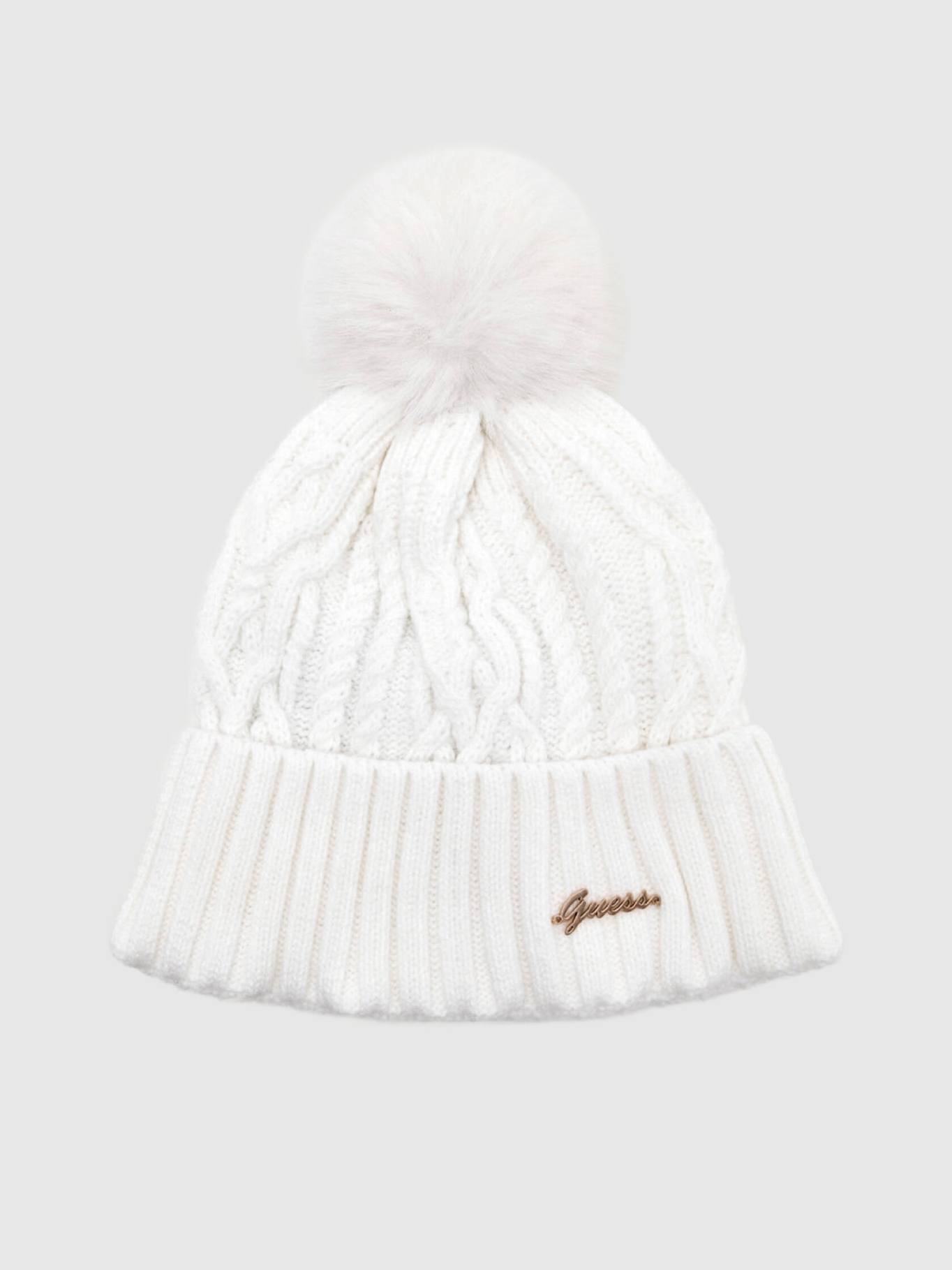 detail Guess dámská bílá čepice