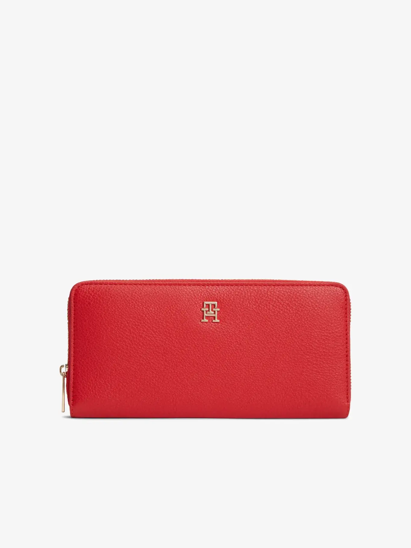 detail Tommy Hilfiger dámská červená peněženka