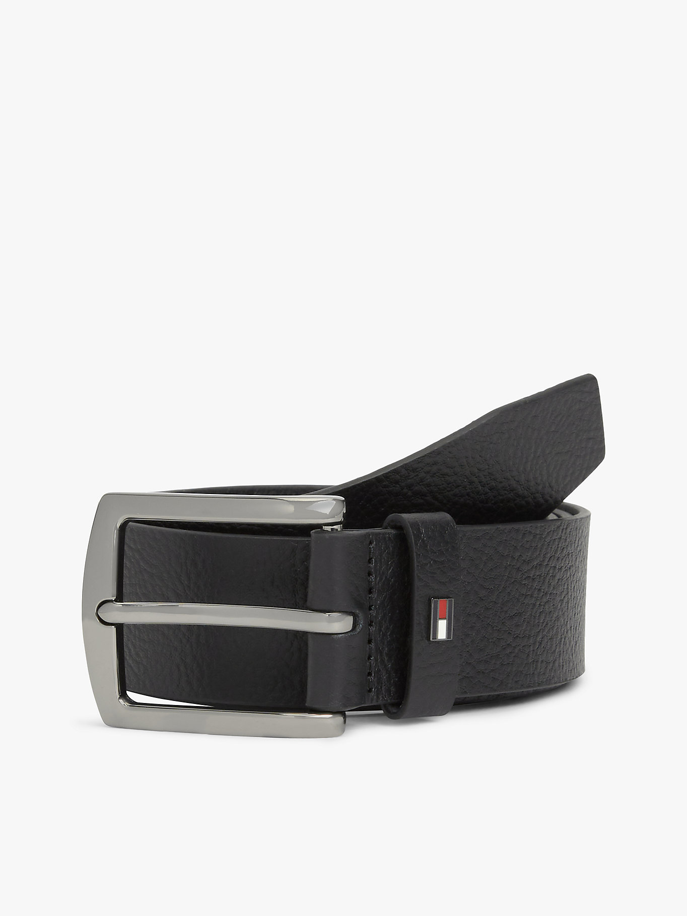 detail Tommy Hilfiger pánský černý pásek