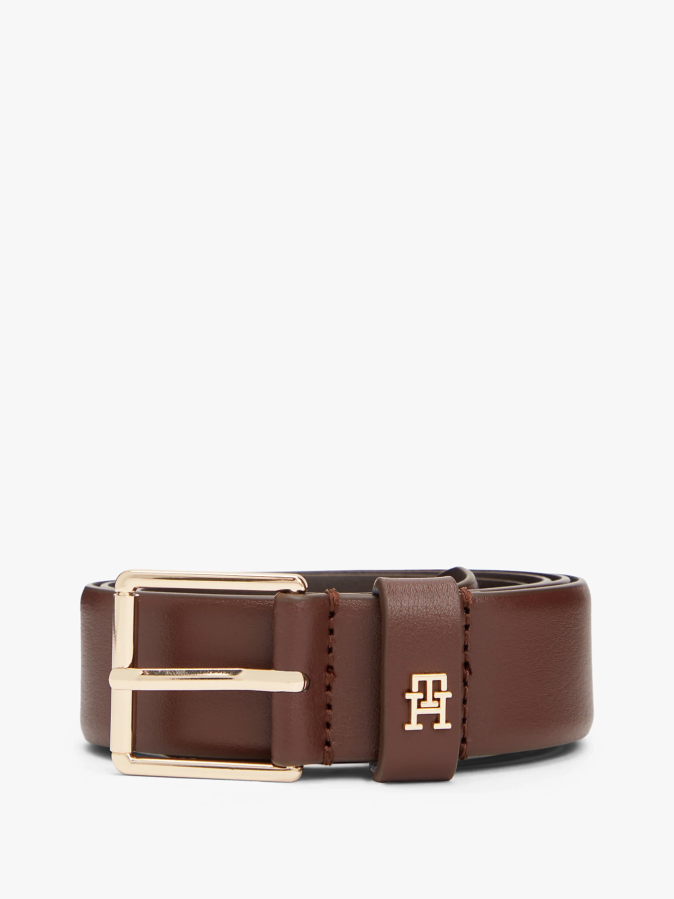 detail Tommy Hilfiger dámský hnědý pásek