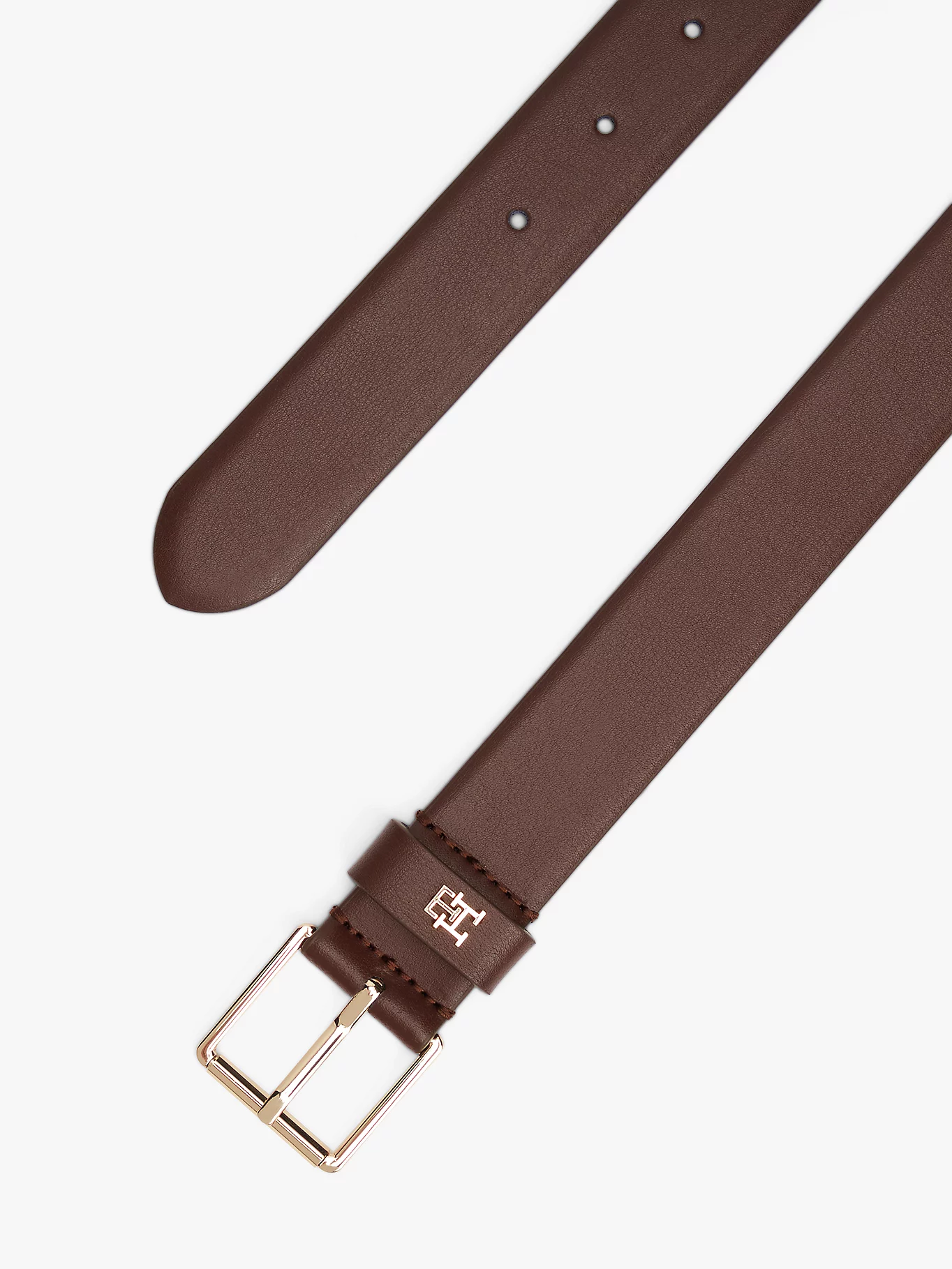 detail Tommy Hilfiger dámský hnědý pásek