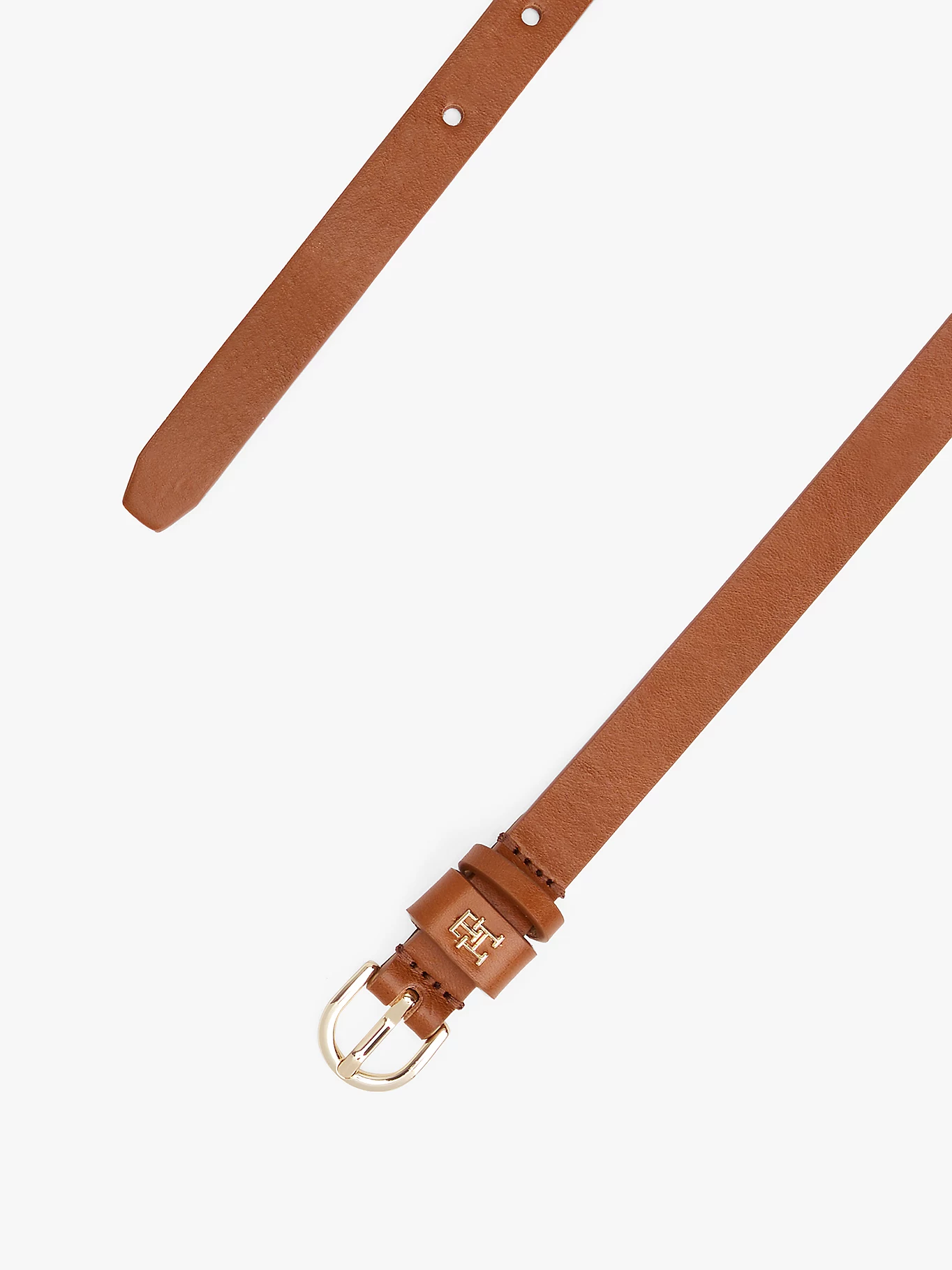 detail Tommy Hilfiger dámský hnědý pásek