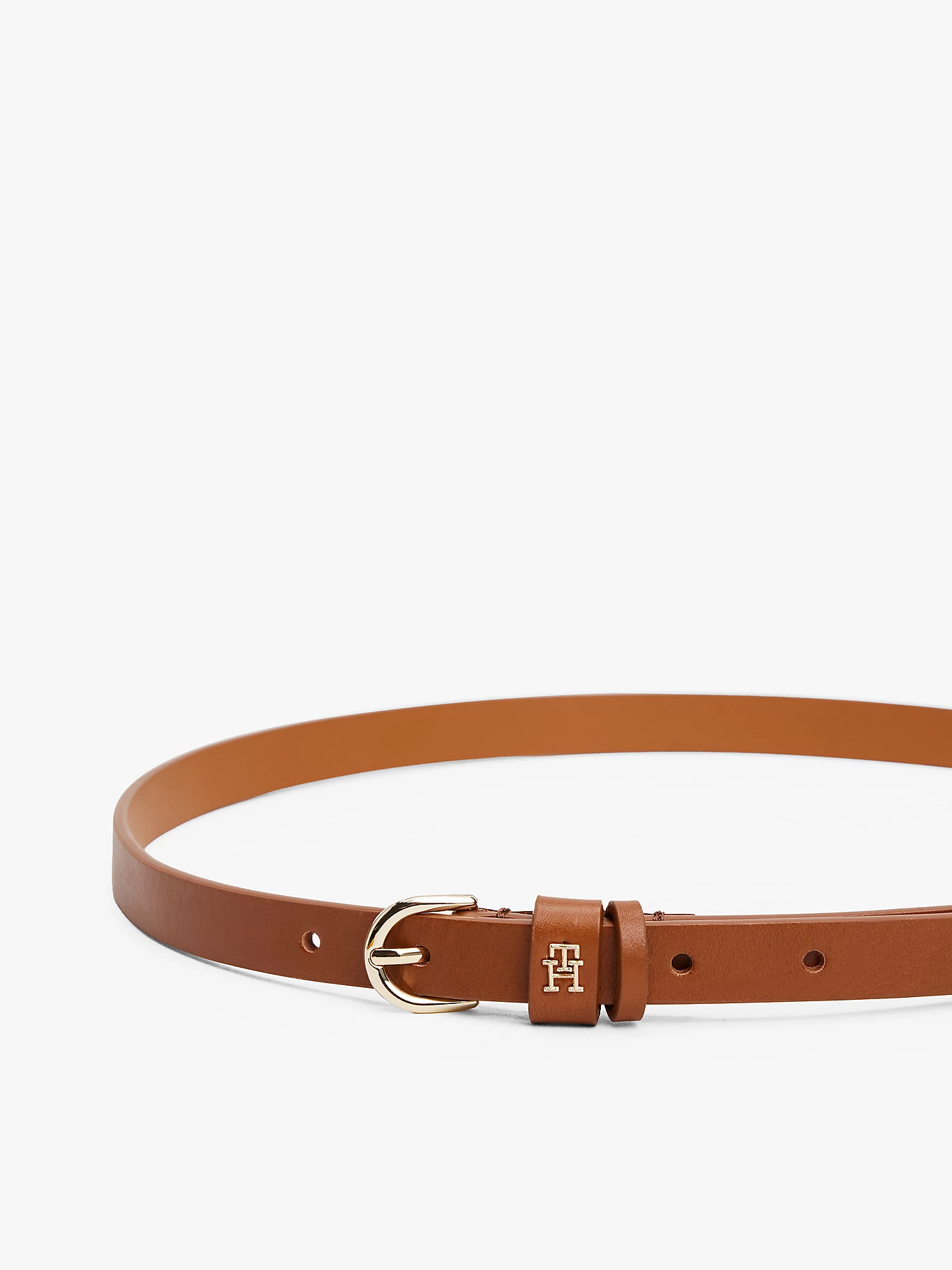 detail Tommy Hilfiger dámský hnědý pásek