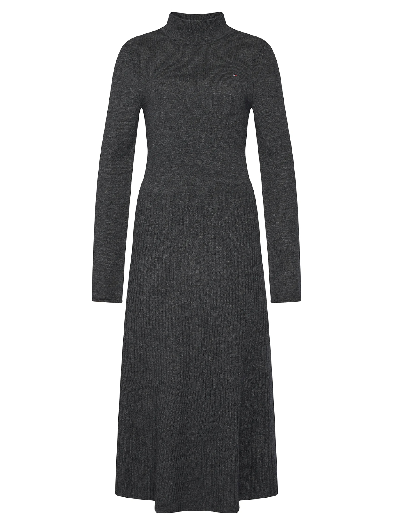 detail Tommy Hilfiger dámské šedé šaty