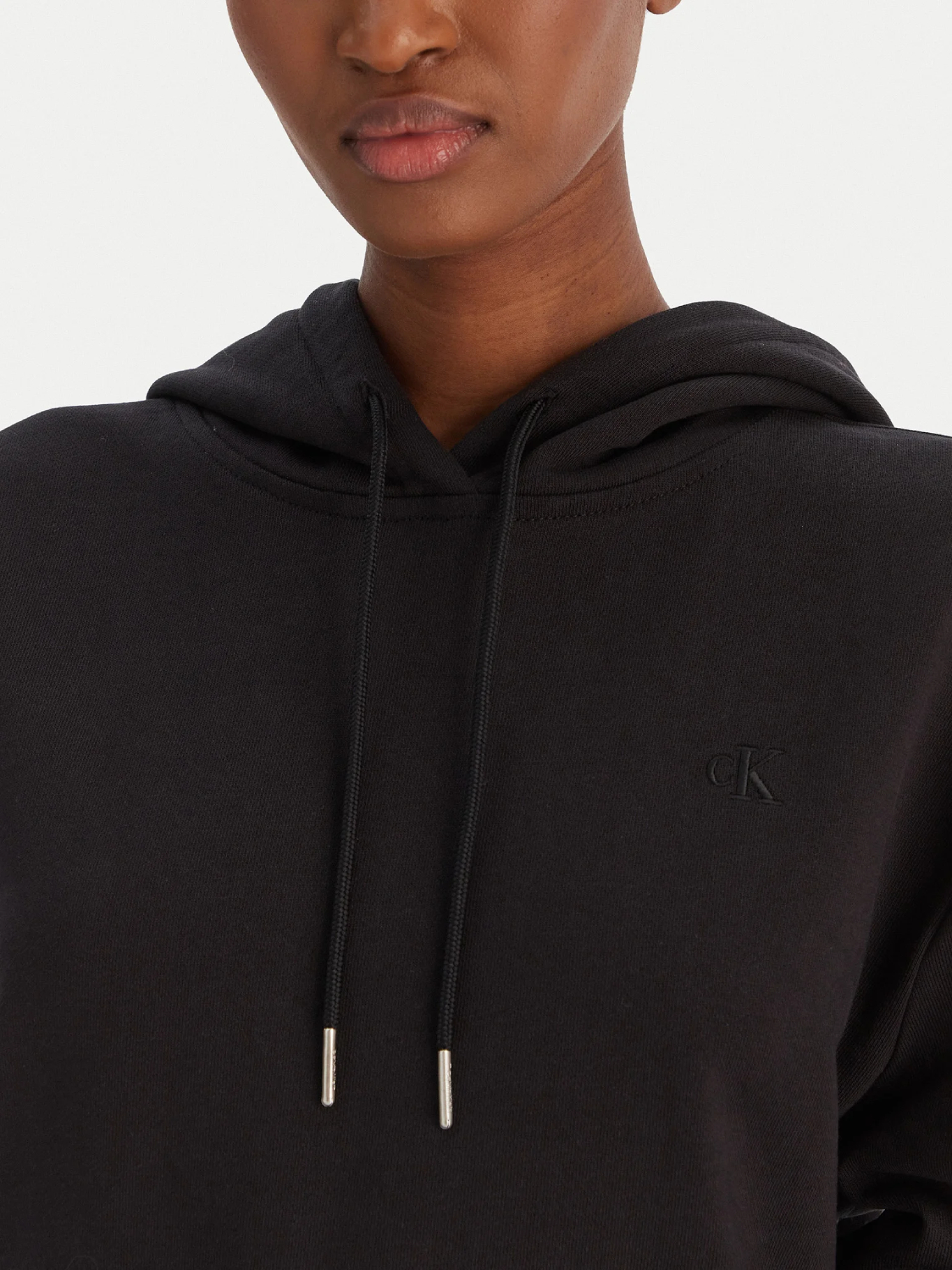 detail Calvin Klein dámská černá mikina