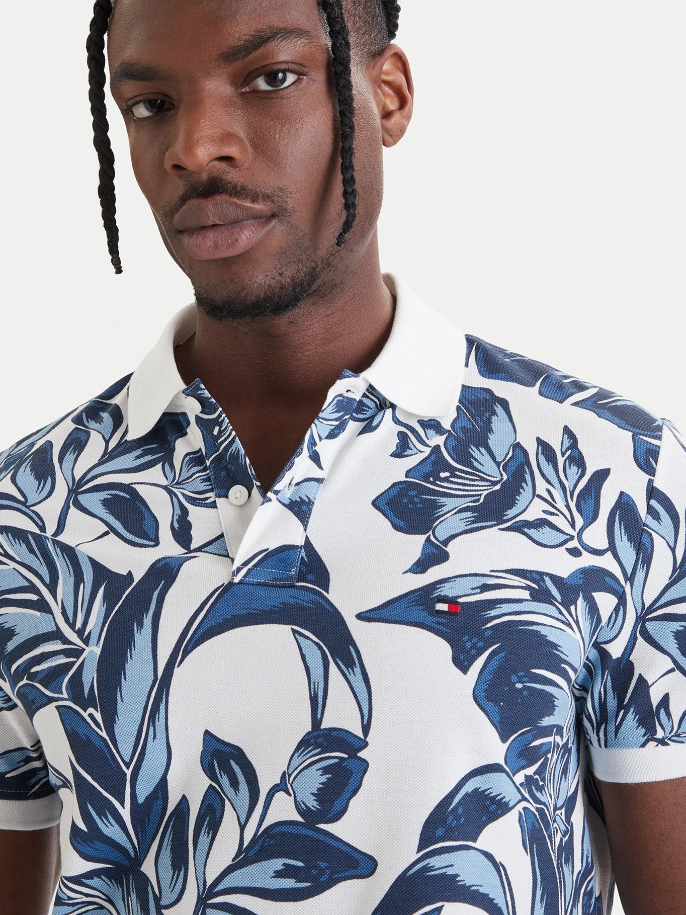detail Tommy Hilfiger pánské vzorované polo tričko