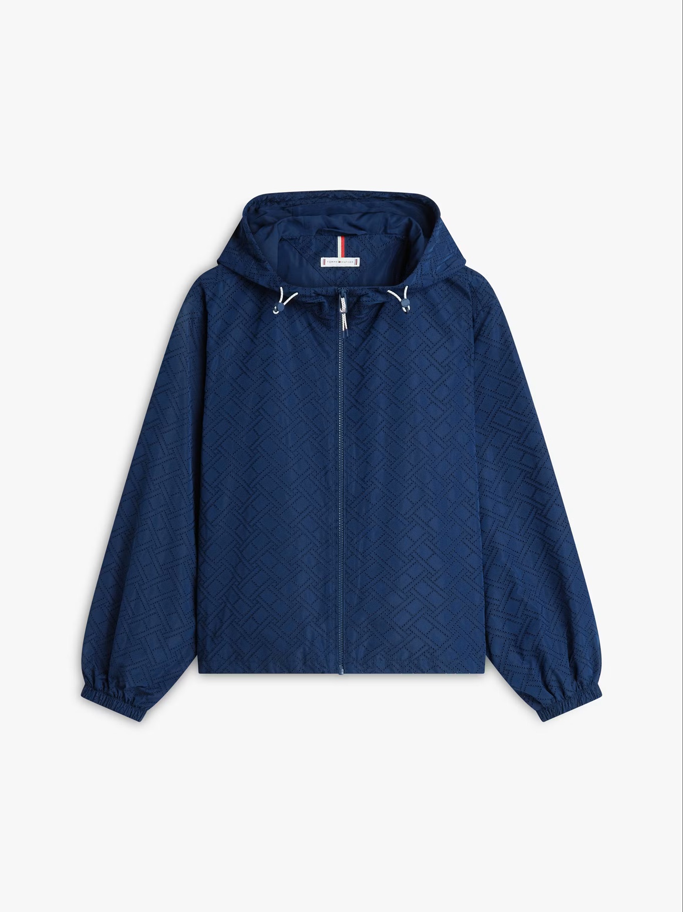 detail Tommy Hilfiger dámská tmavě modrá větrovka