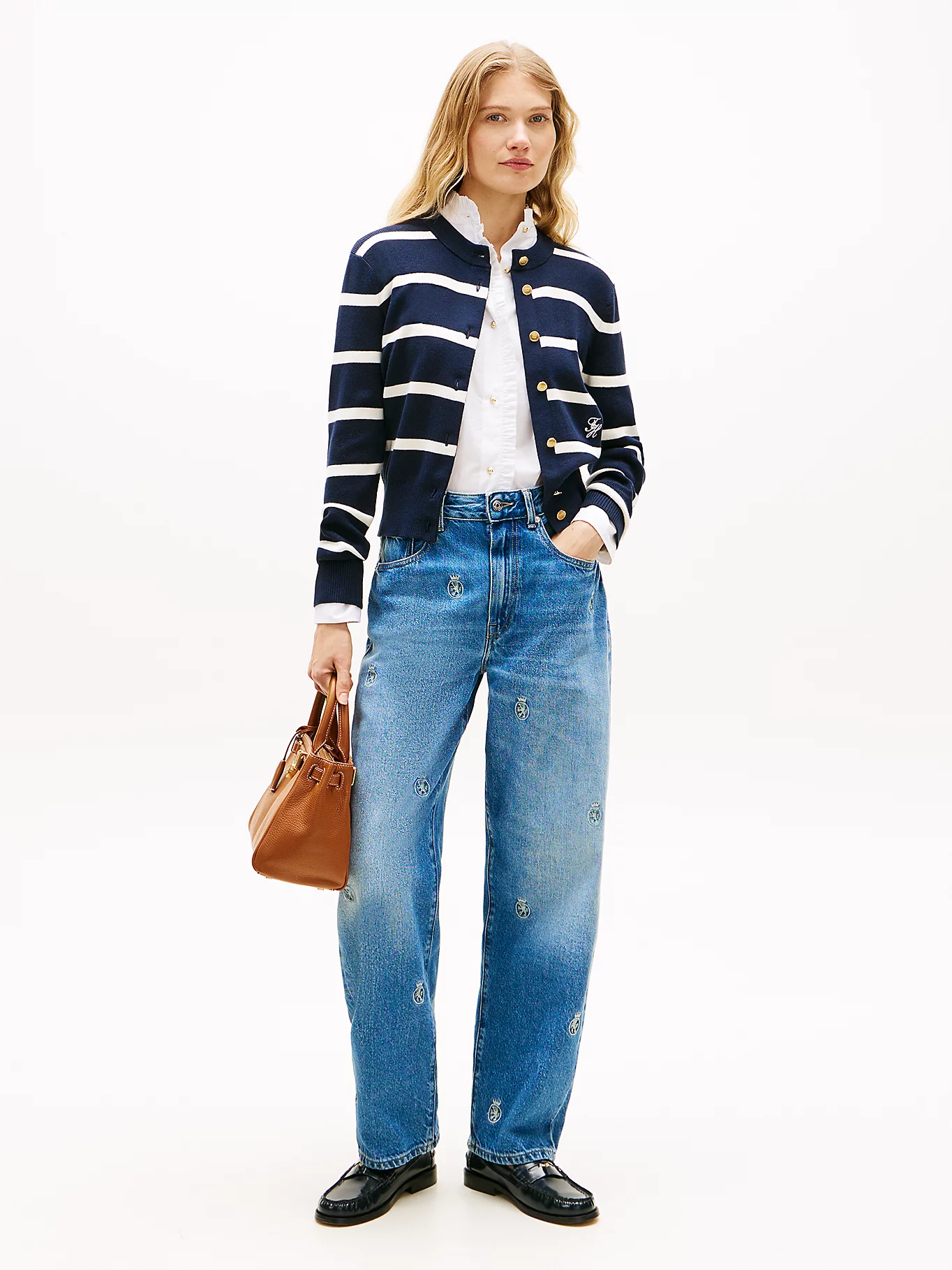 detail Tommy Hilfiger dámský bavlněný kardigan