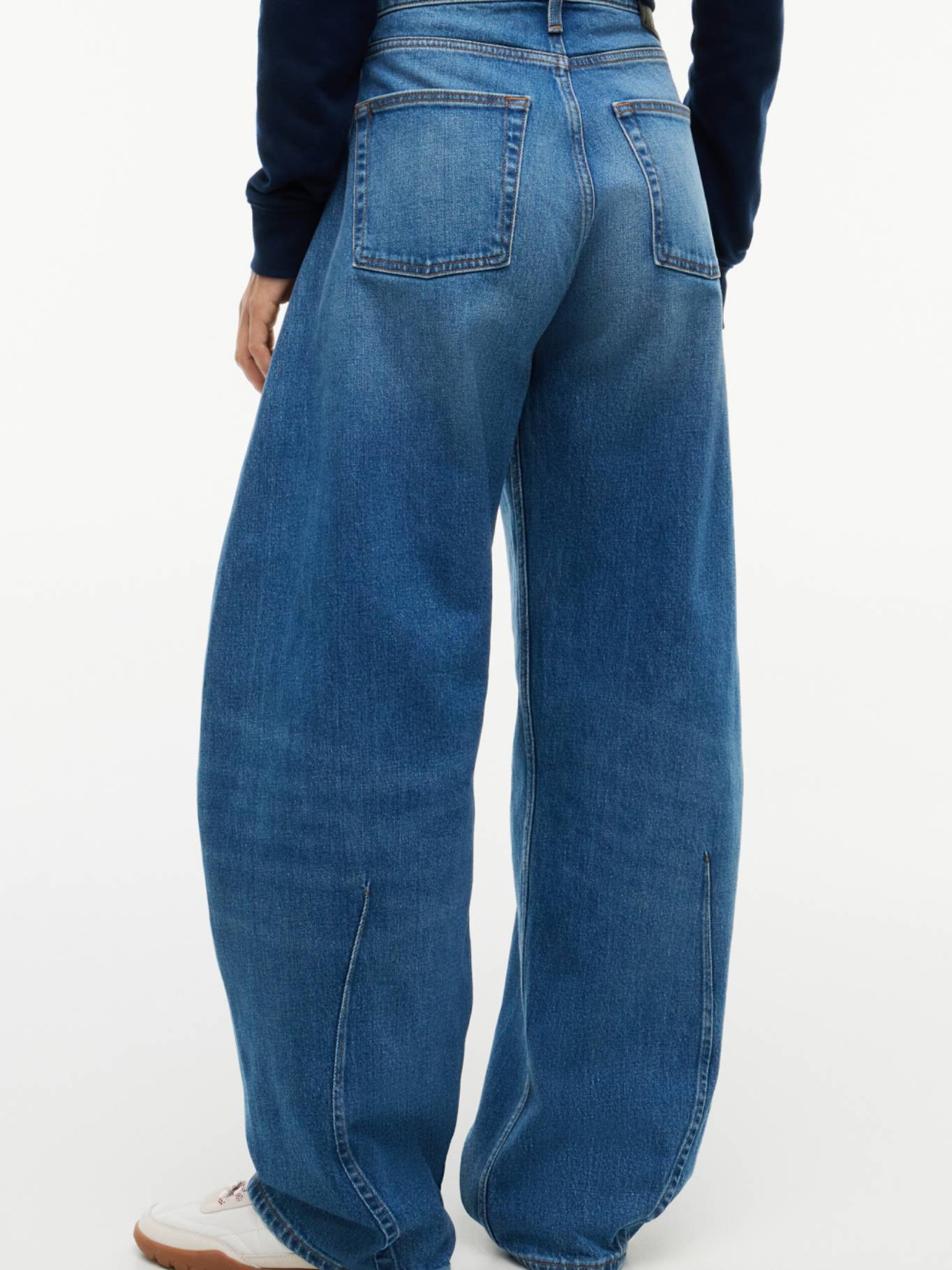 detail Tommy Jeans dámské modré rifle 
