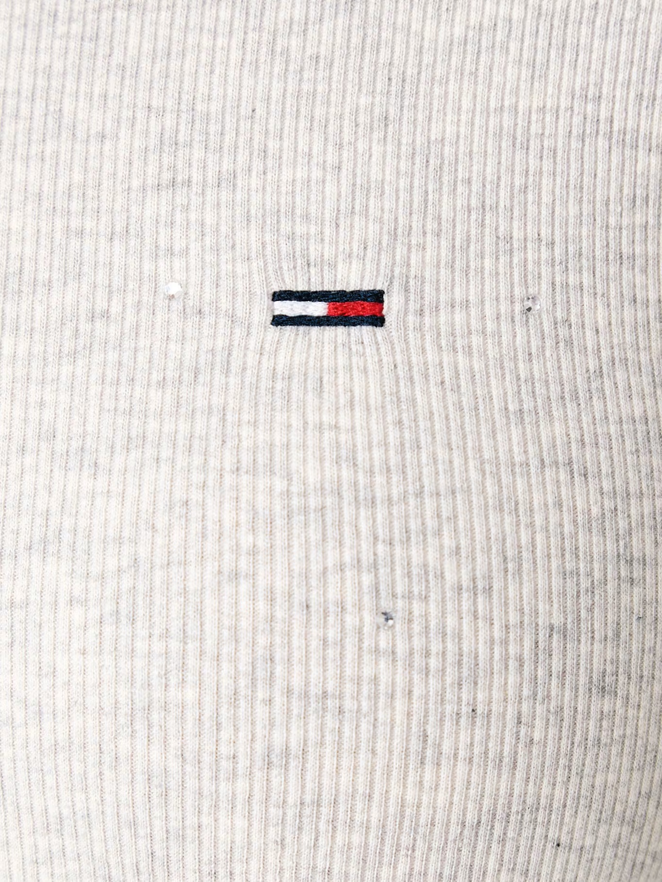 detail Tommy Jeans dámské šedé tričko